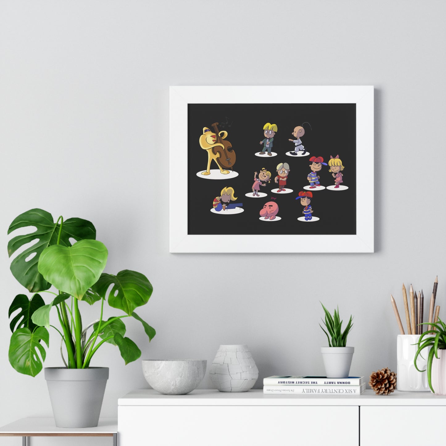 EarthBound Framed Poster - EarthBrown Dance