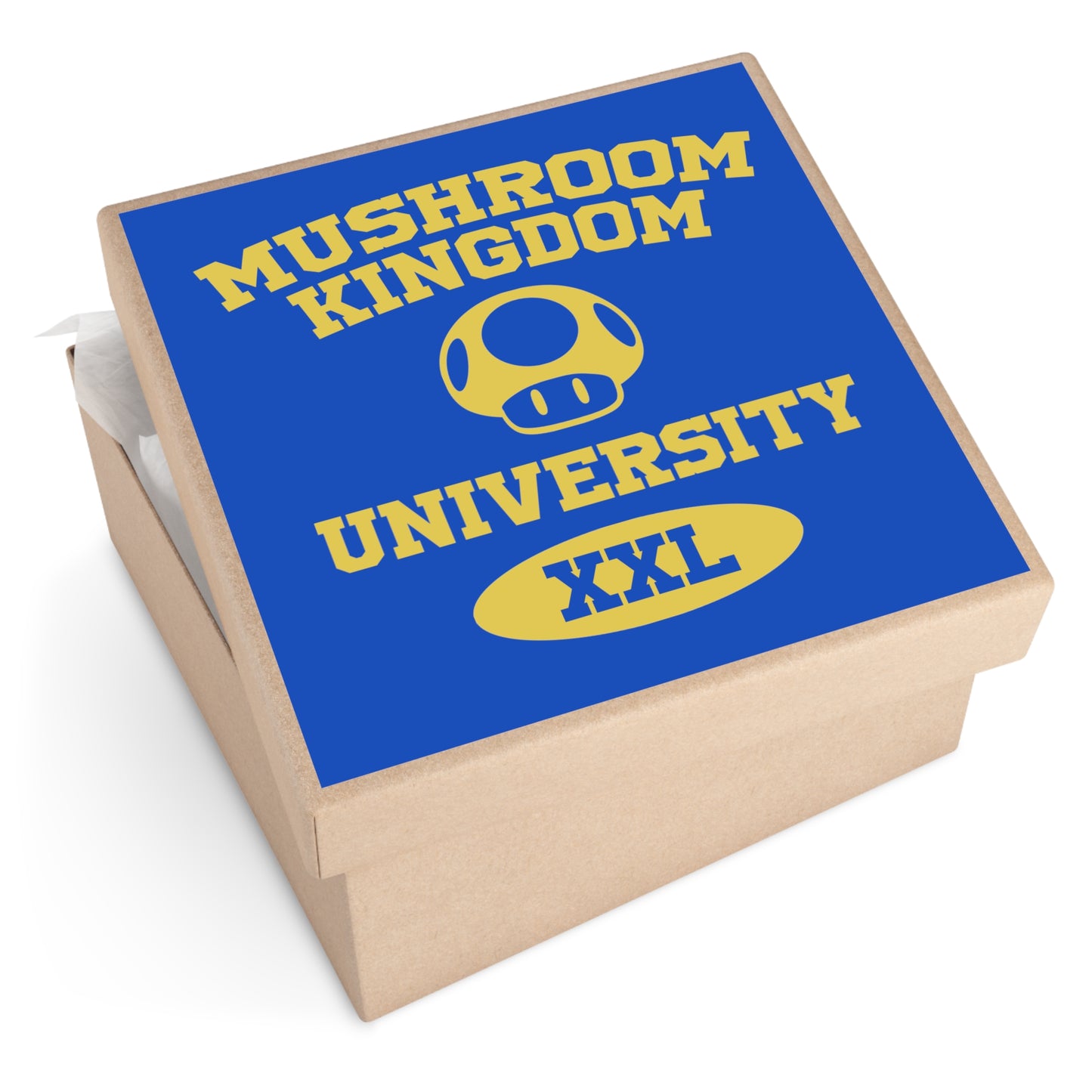 Mushroom Kingdom University Vinyl Sticker