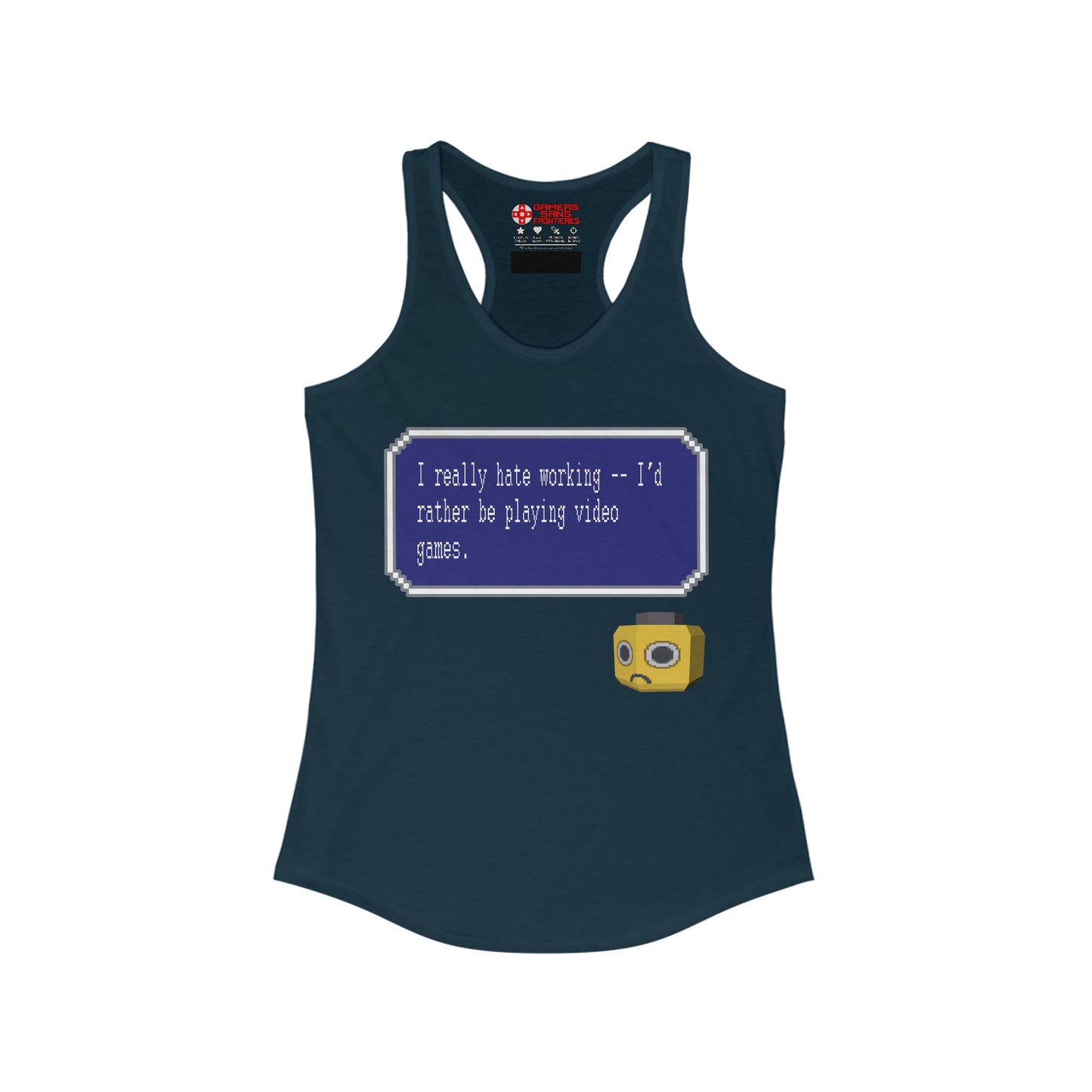 Women's Racerback Tank - I Really Hate Working