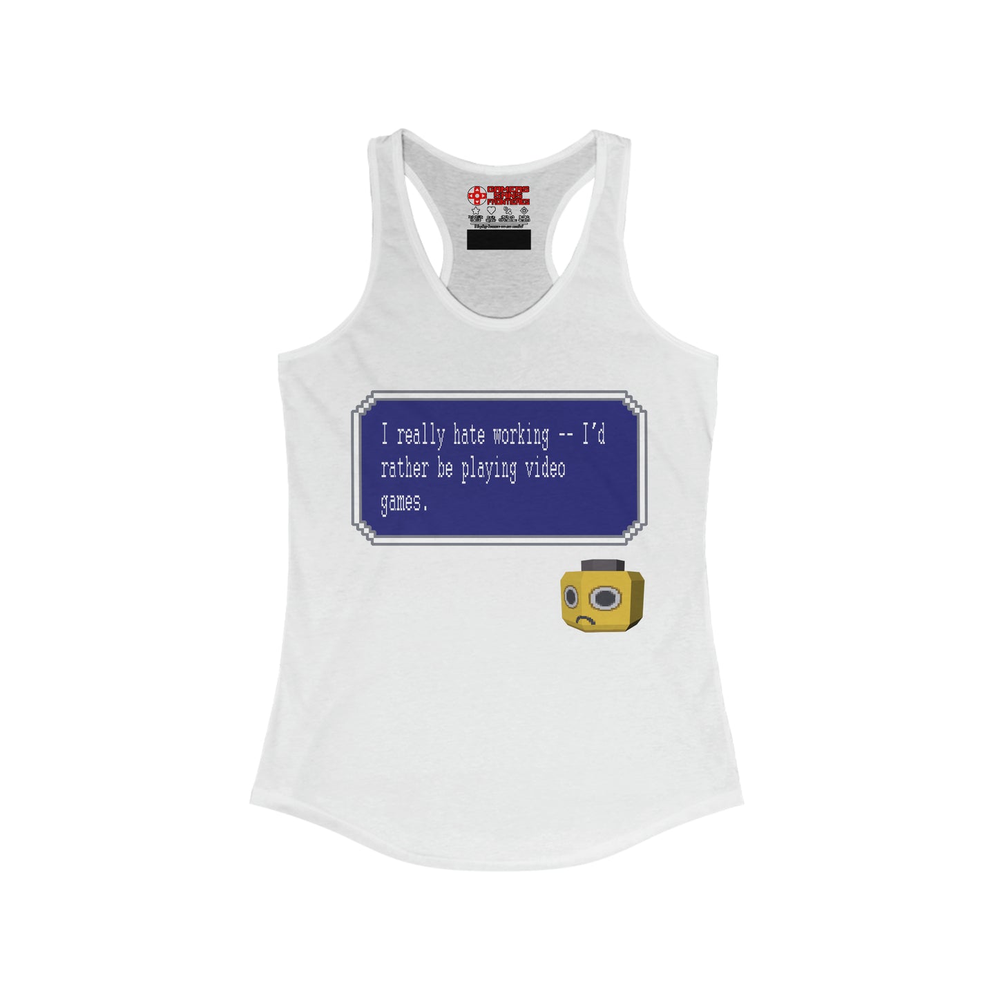 Women's Racerback Tank - I Really Hate Working