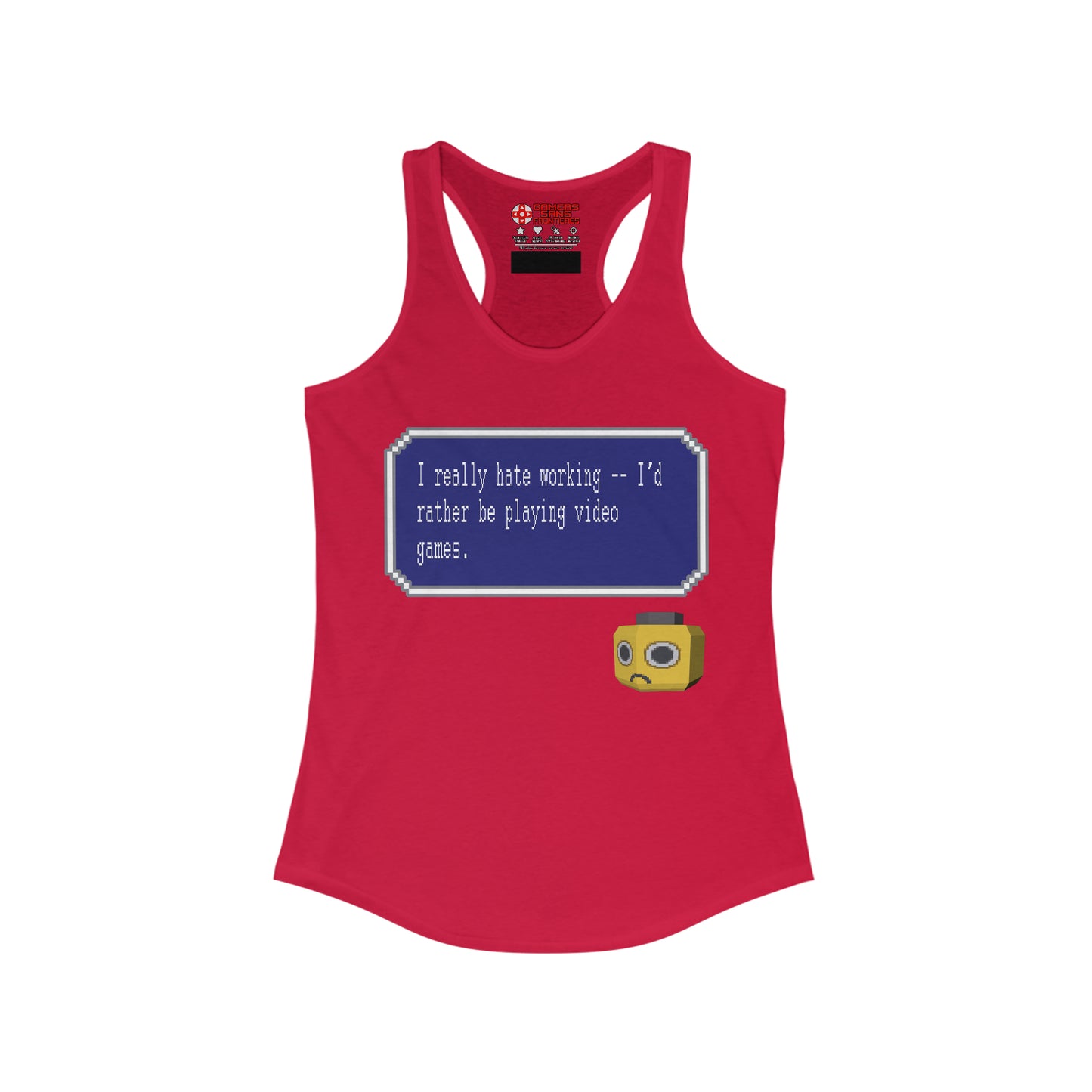 Women's Racerback Tank - I Really Hate Working
