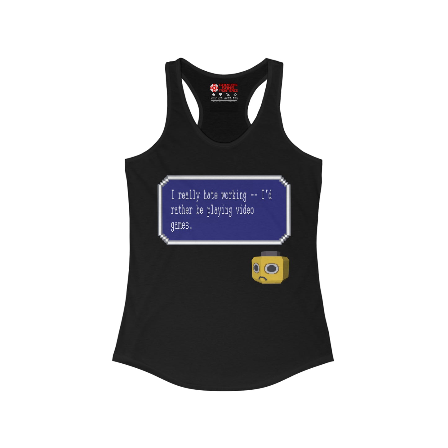 Women's Racerback Tank - I Really Hate Working