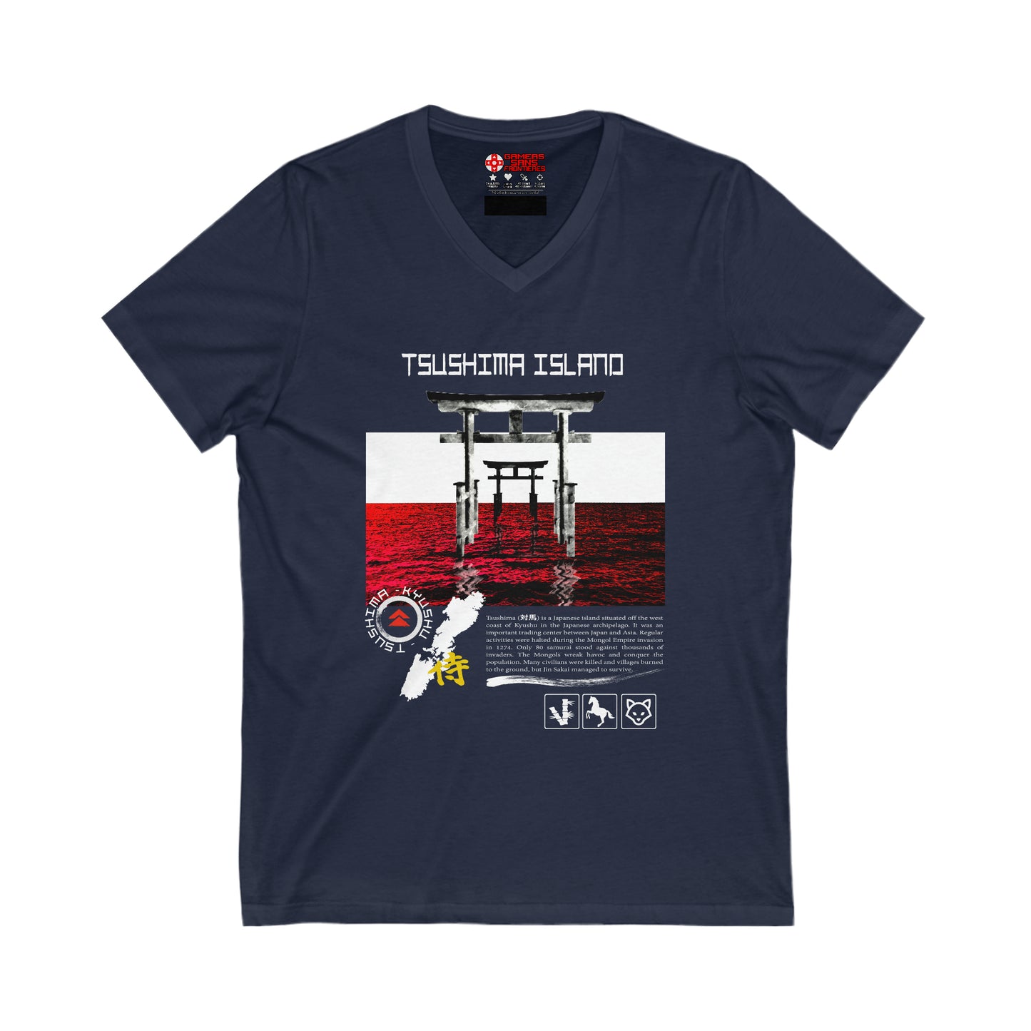 Ghost of Tsushima Men's V Tee - Tsushima Island