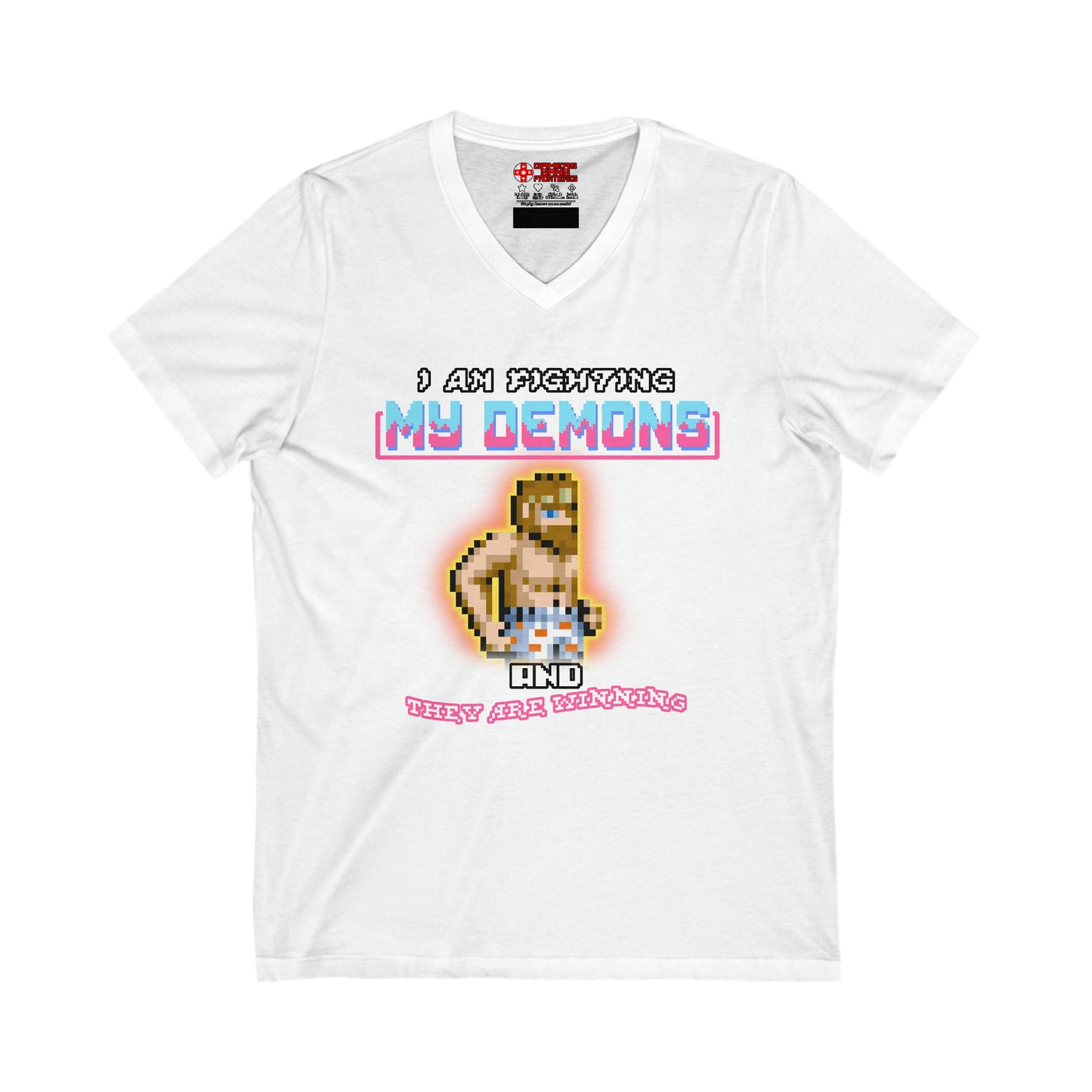 Men's V Tee - Fighting my demons