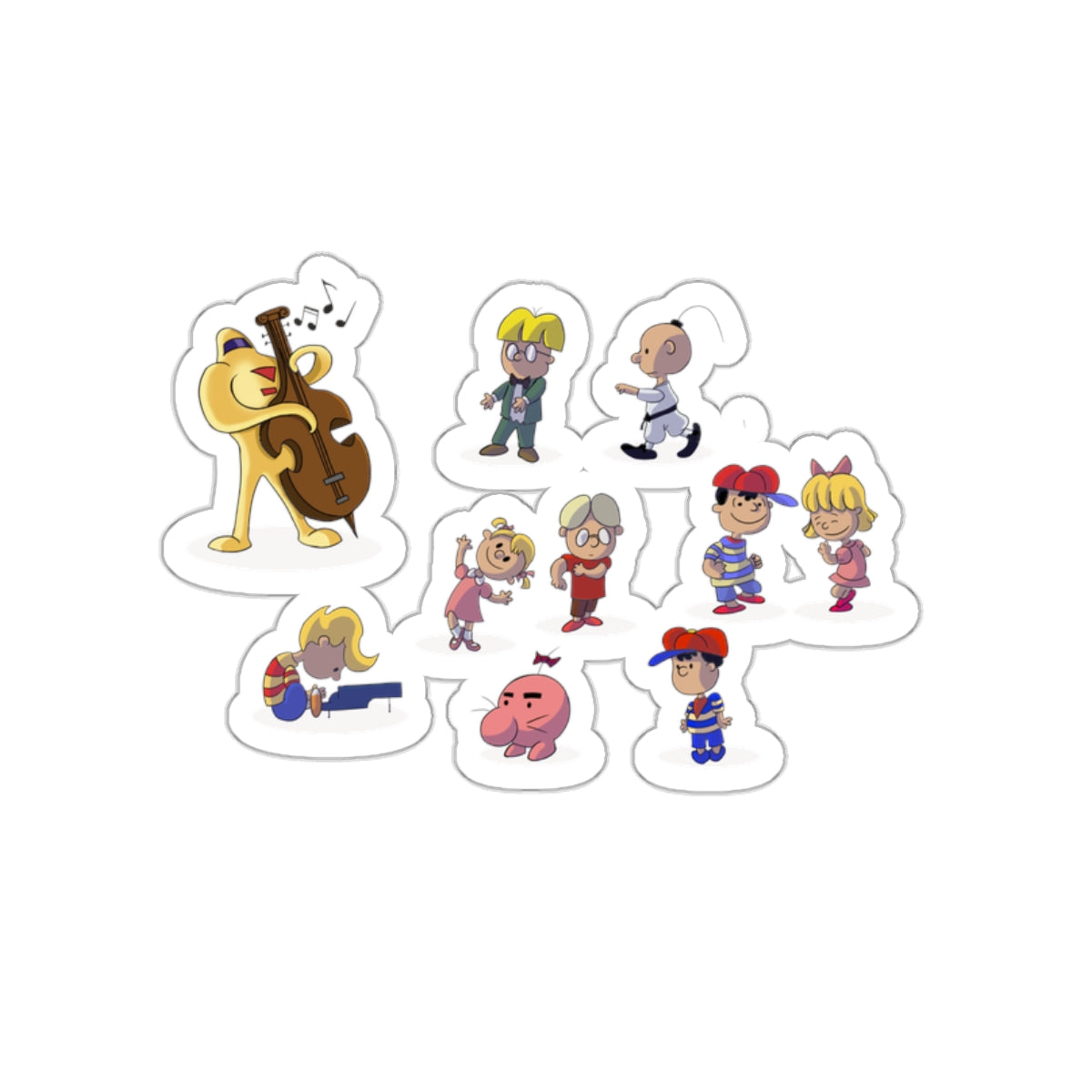 EarthBound Die-Cut Sticker - EarthBrown Dance
