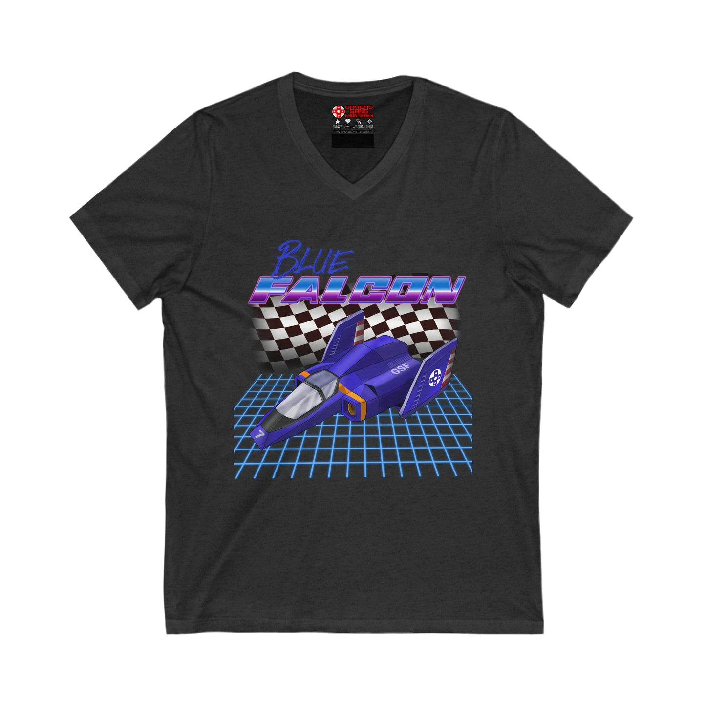 F-ZERO Men's V Tee - Blue Falcon