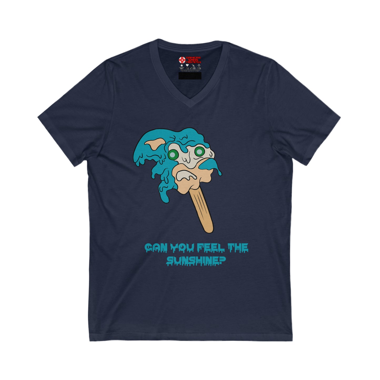 Sonic Men's V Tee - Melting Sonic
