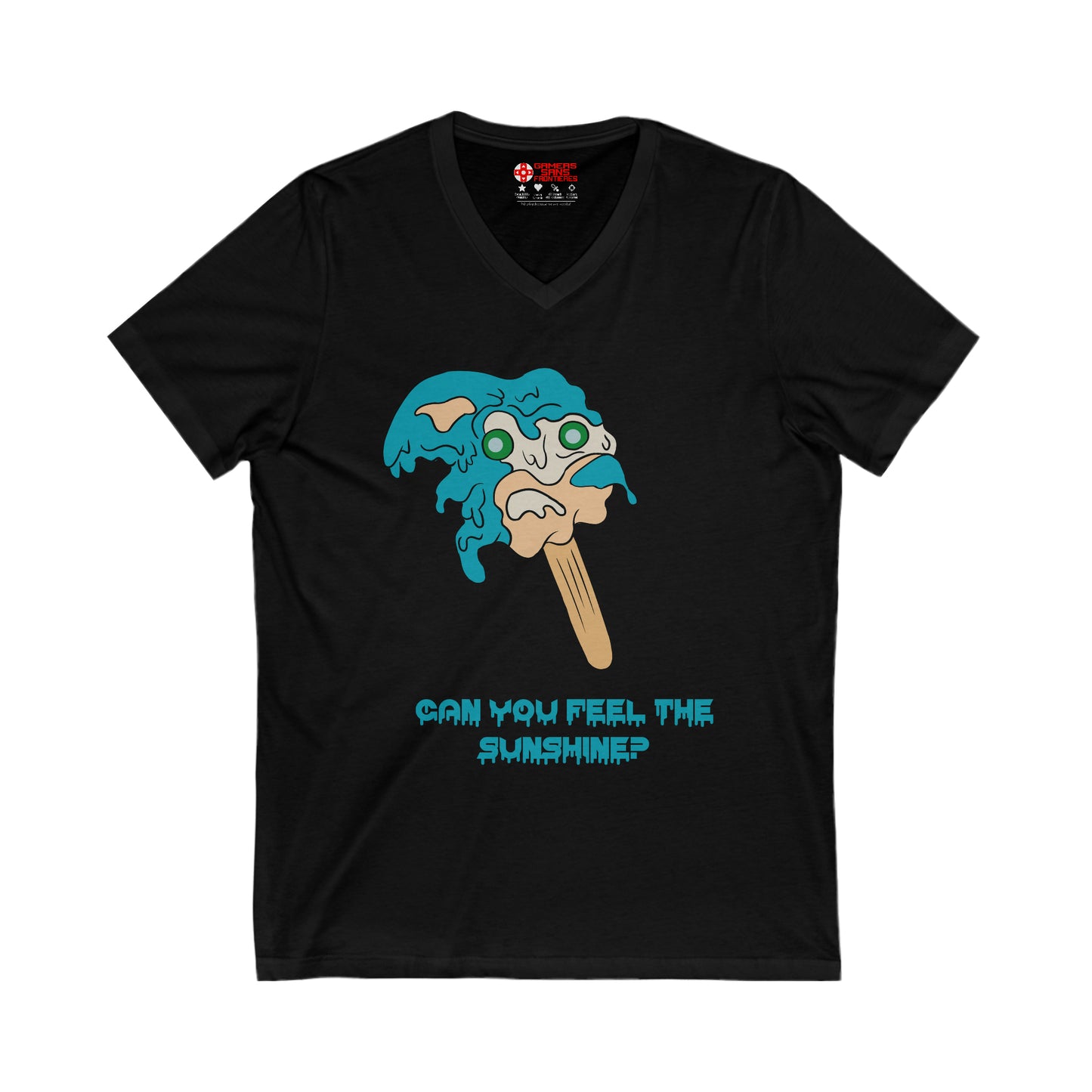 Sonic Men's V Tee - Melting Sonic