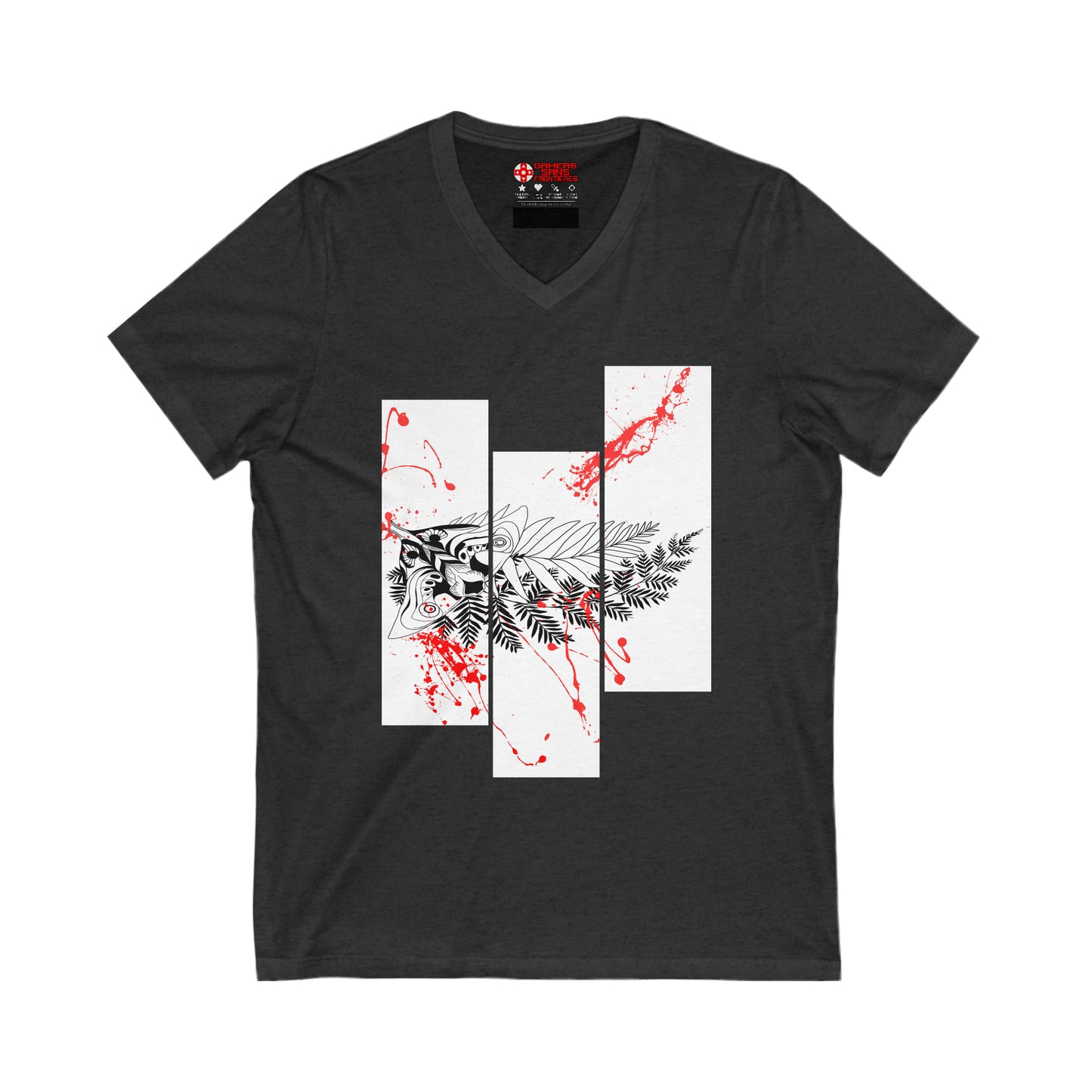 The Last of Us Men's V Tee - Moth Tattoo Black