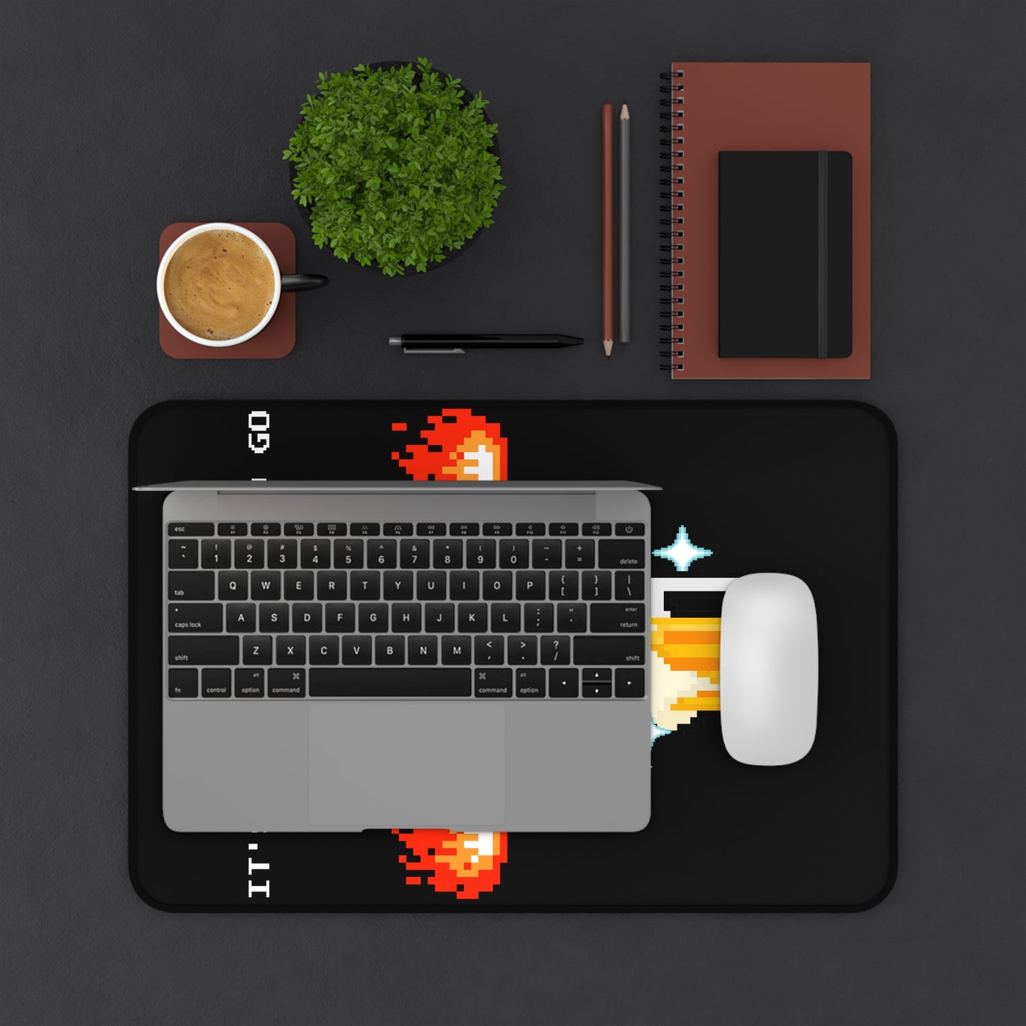 Desk Mat - It's Dangerous to go Sober