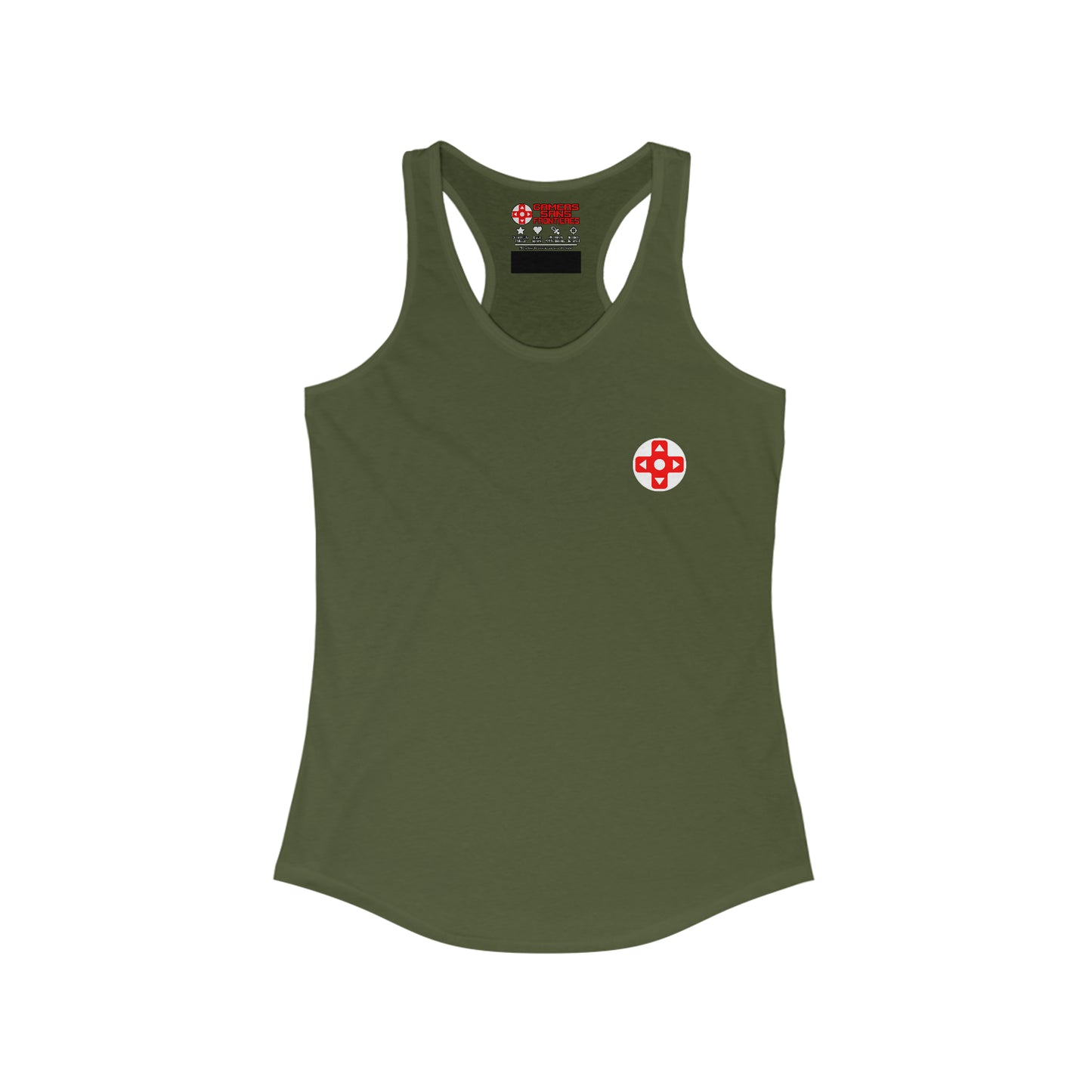 Gamers Sans Frontieres Women's Racerback Tank - GSF Army Women's