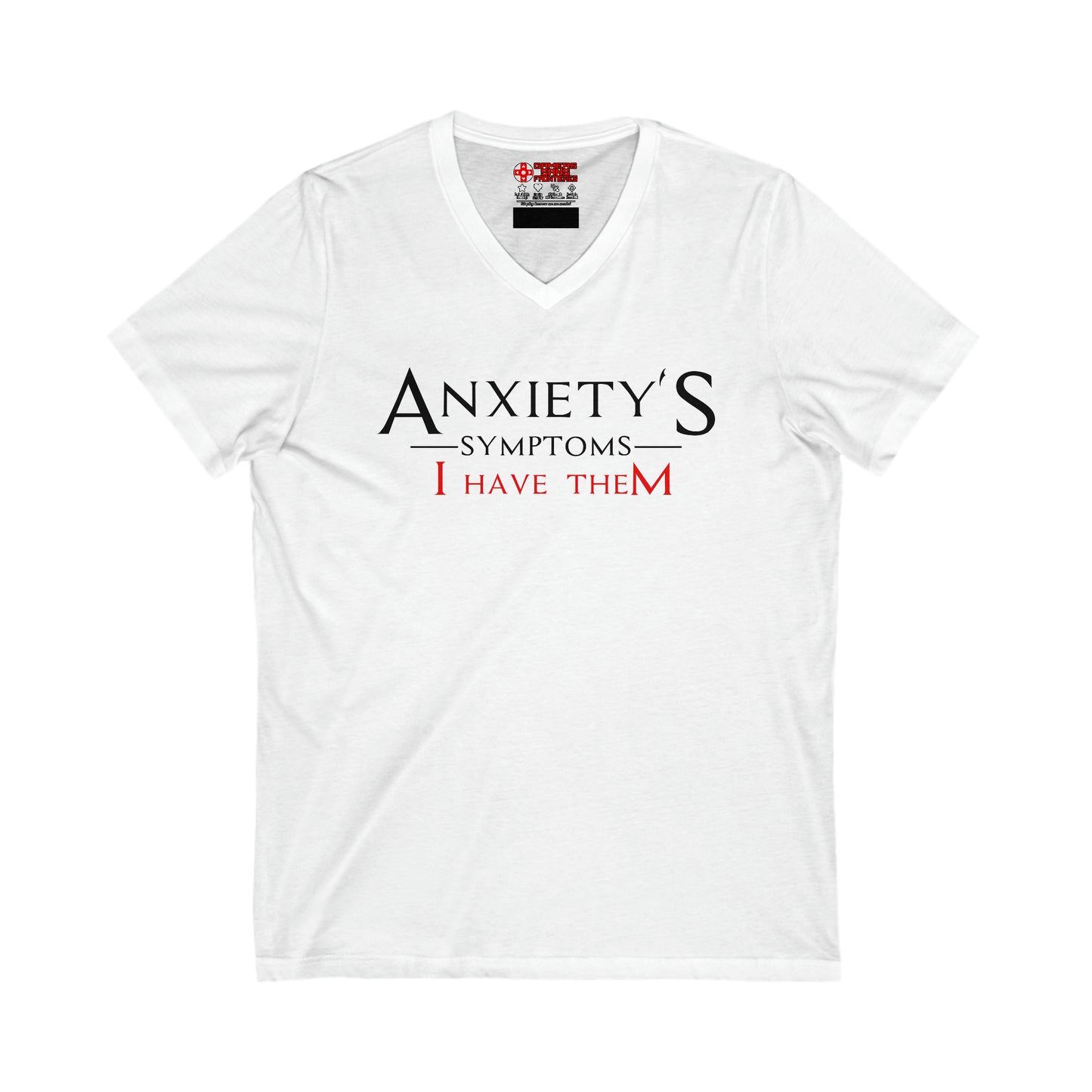 Men's V Tee - Anxiety's Symptons