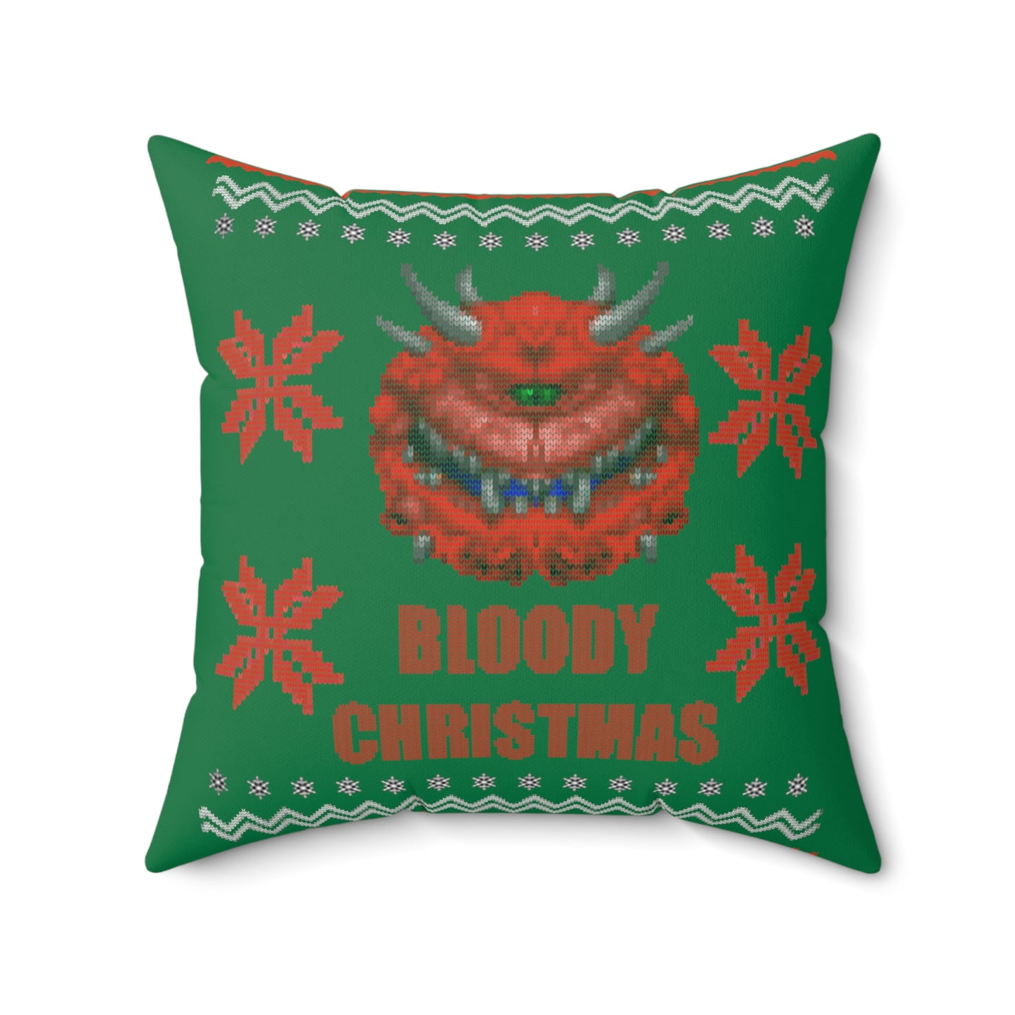 Christmas Pillow - Cacodemon