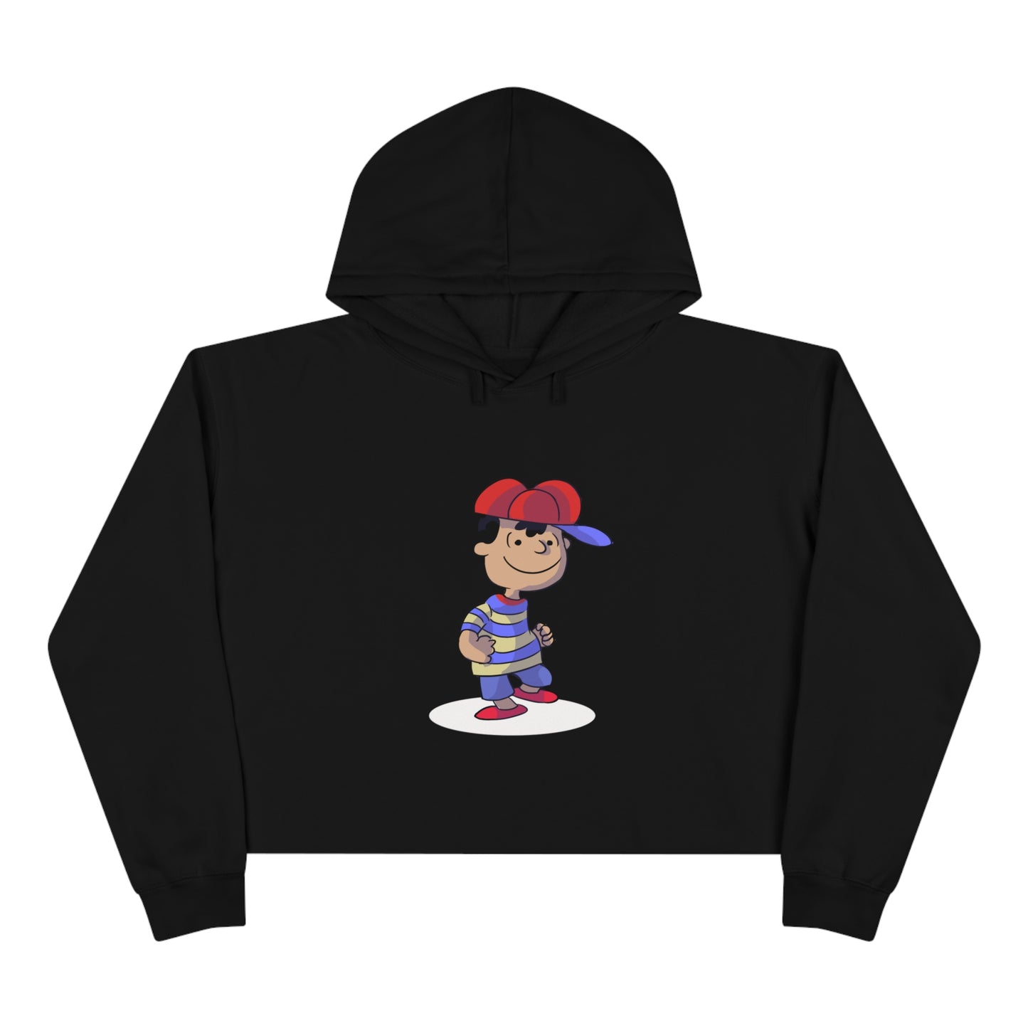 Ness Brown Dance Crop Hoodie
