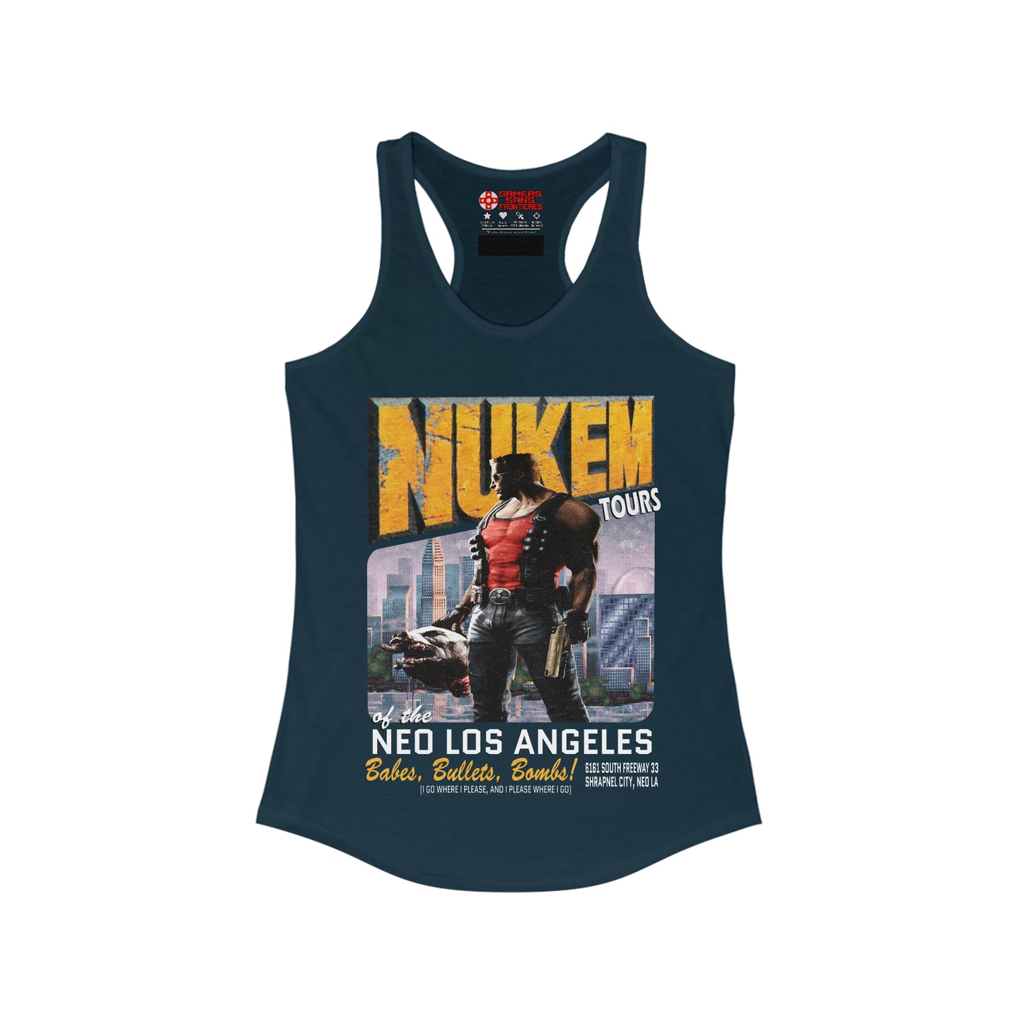 Women's  Racerback Tank - Nukem Tours