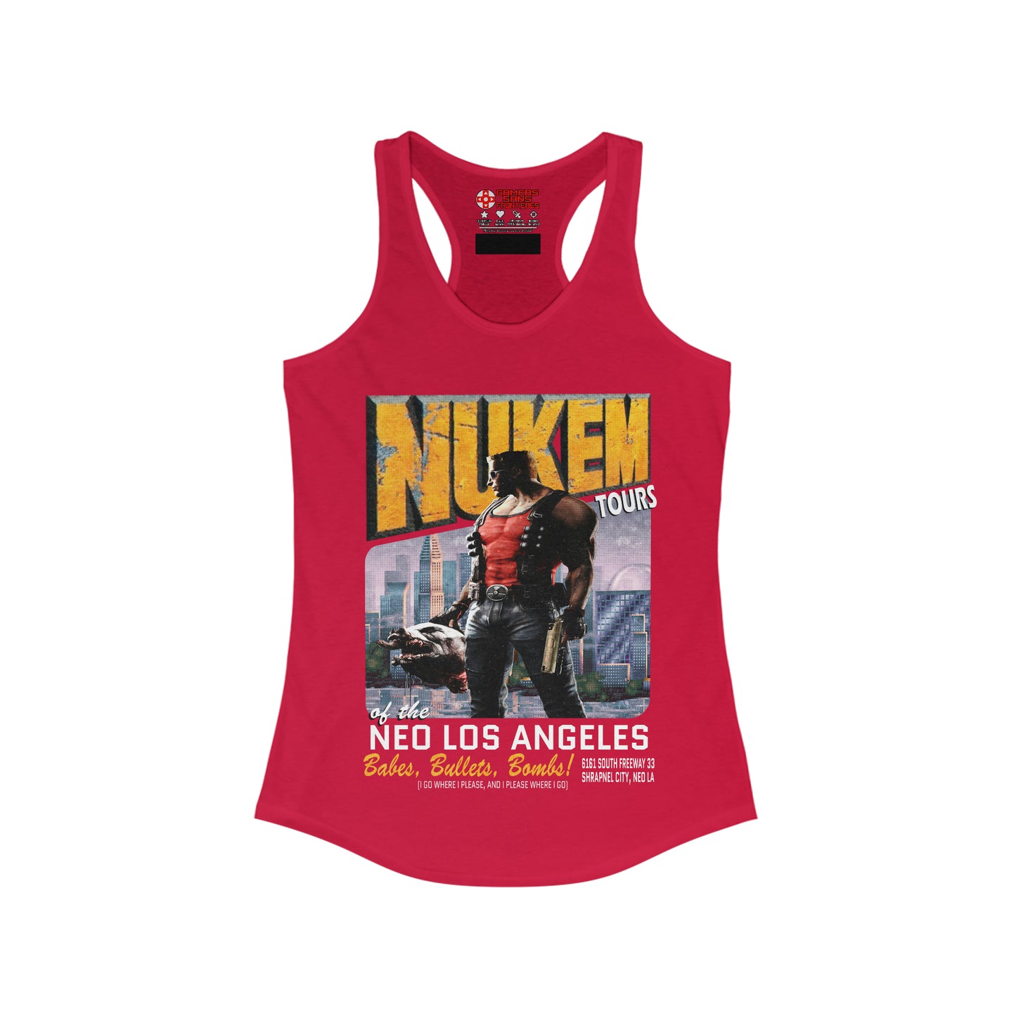 Women's  Racerback Tank - Nukem Tours