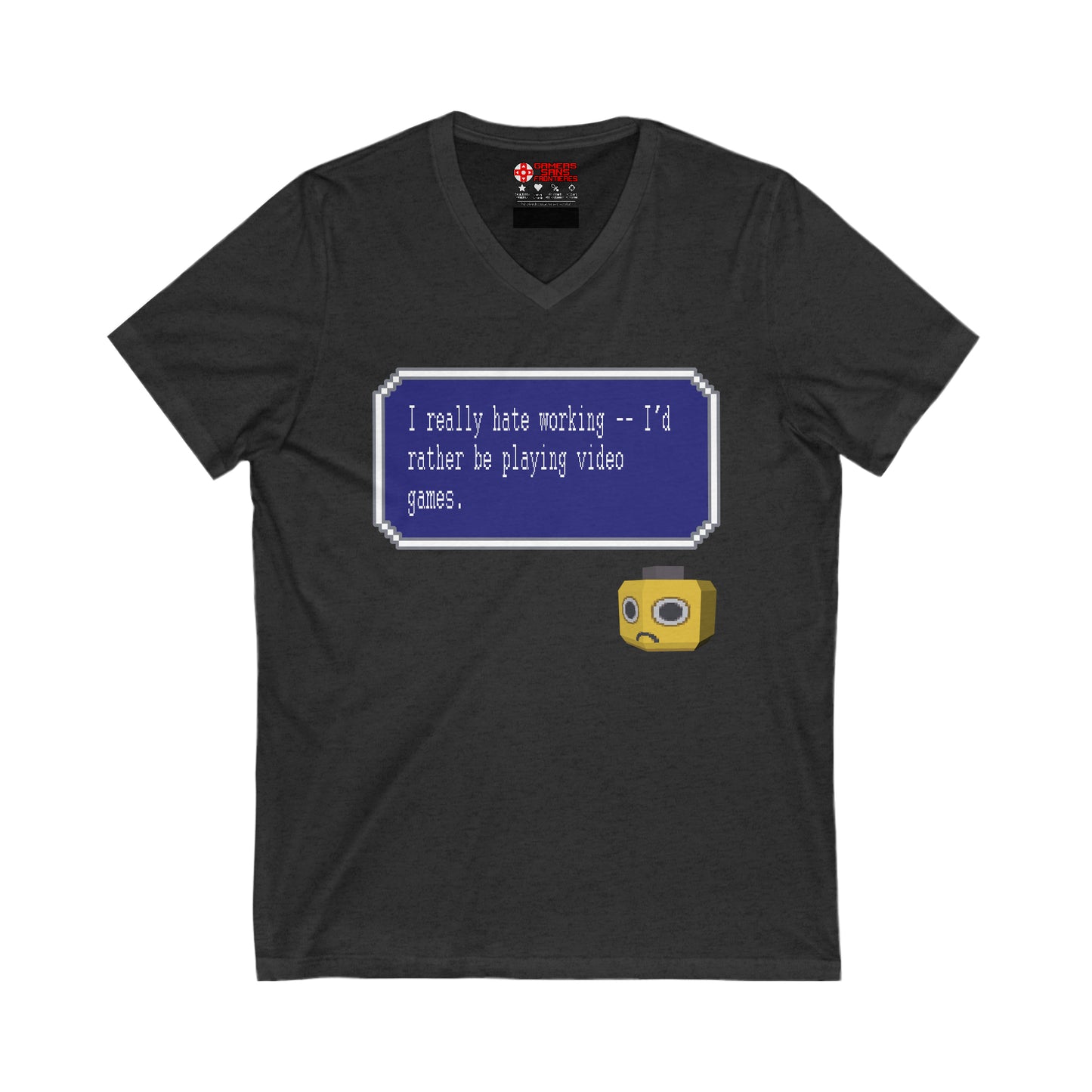 Men's V Tee - I Really Hate Working