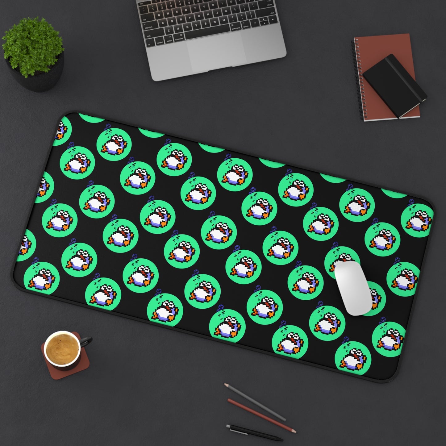 Rip Van Sleeping Pattern Desk Mat