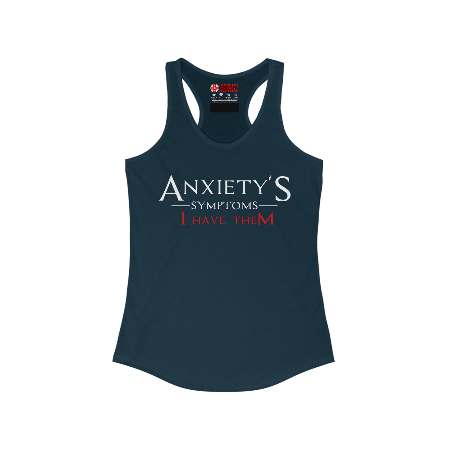 Women's Racerback Tank - Anxiety's Symptons
