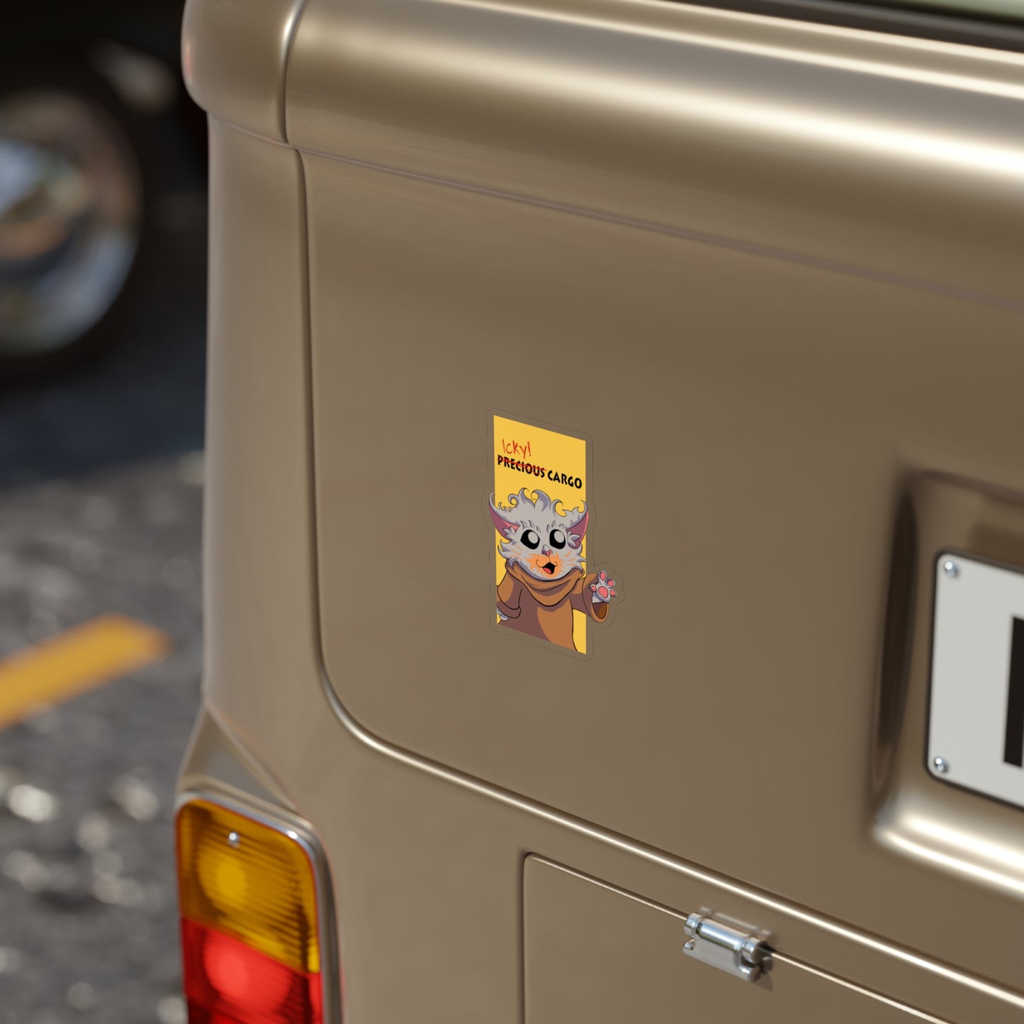 Icky Cargo Transparent Outdoor Sticker - Wisp Campaign