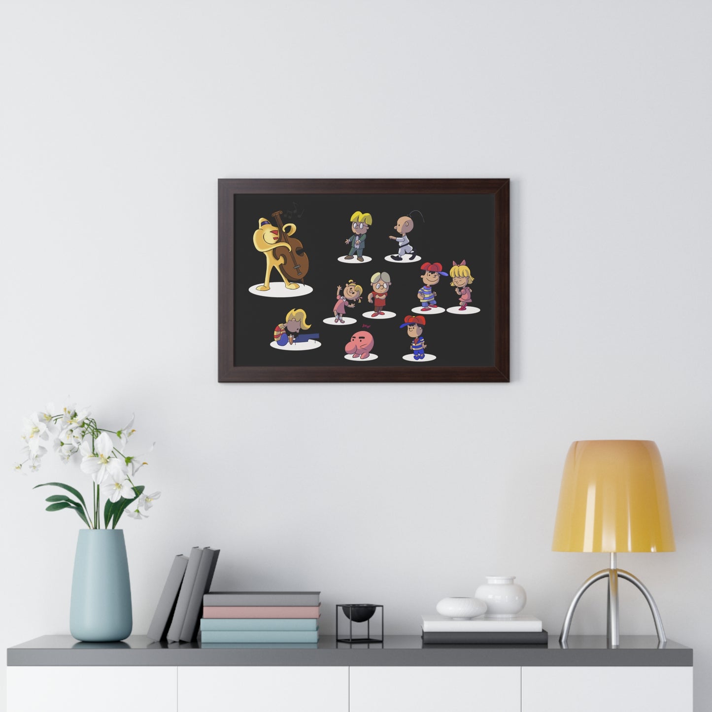 EarthBound Framed Poster - EarthBrown Dance