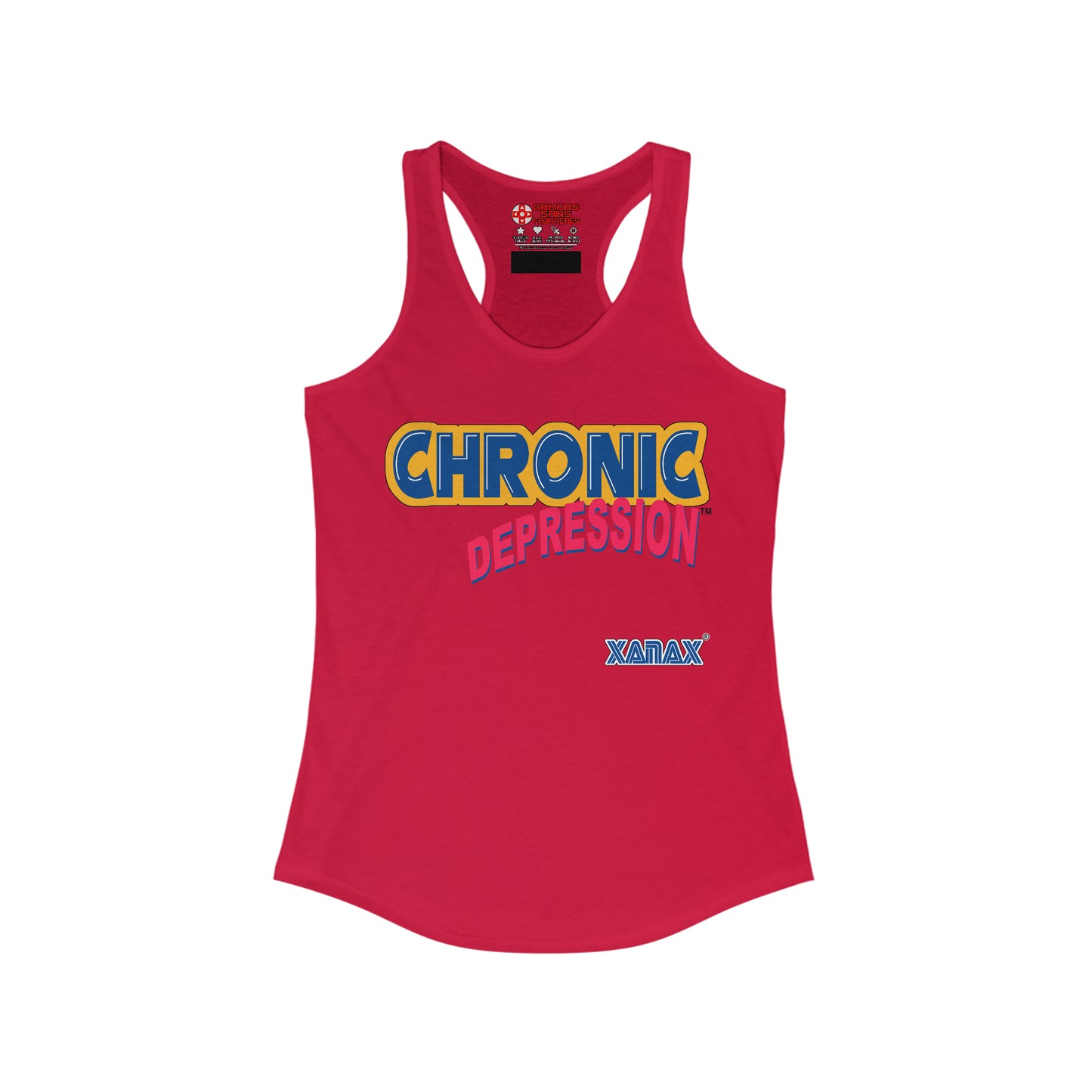 Women's Racerback Tank - Chronic Depression