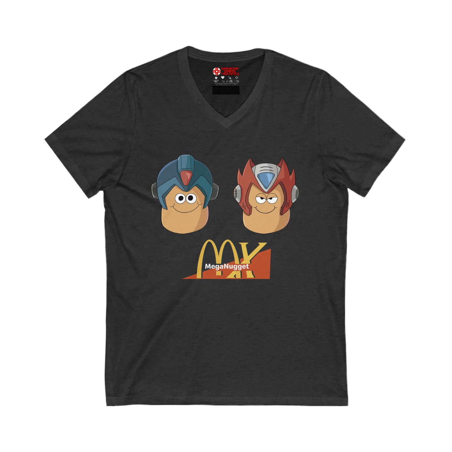 Mega Man X Men's V Tee - Mega Nugget X
