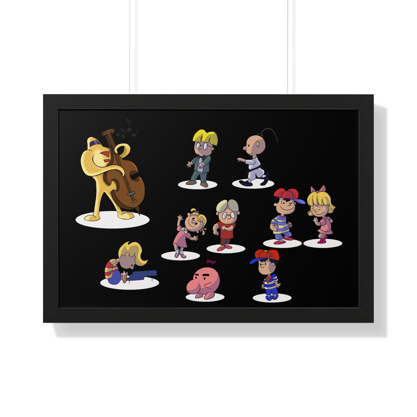 EarthBound Framed Poster - EarthBrown Dance