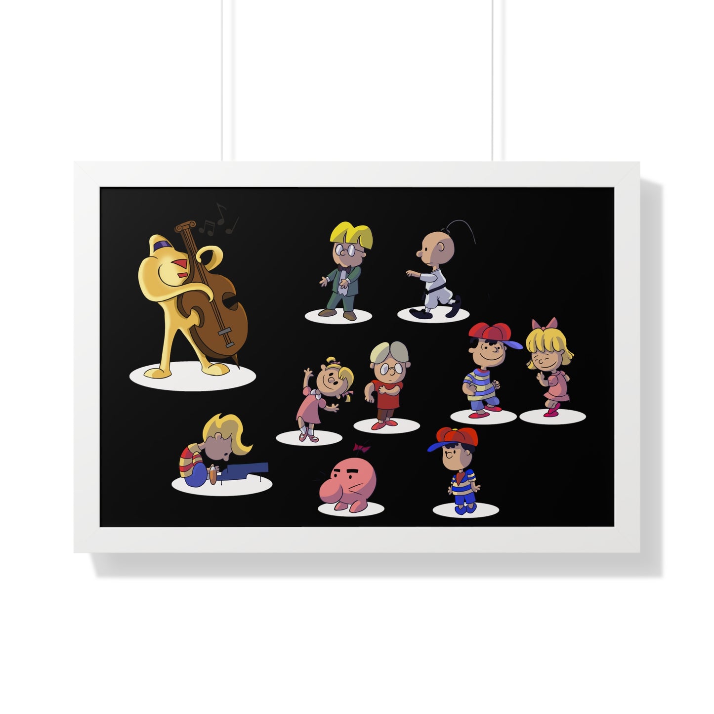 EarthBound Framed Poster - EarthBrown Dance