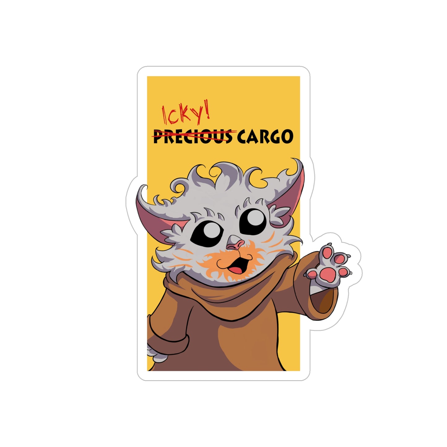 Icky Cargo Transparent Outdoor Sticker - Wisp Campaign