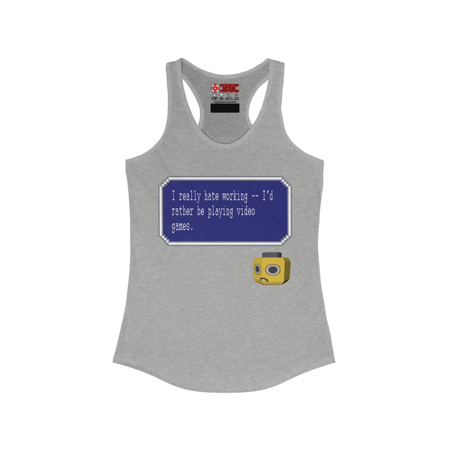 Women's Racerback Tank - I Really Hate Working
