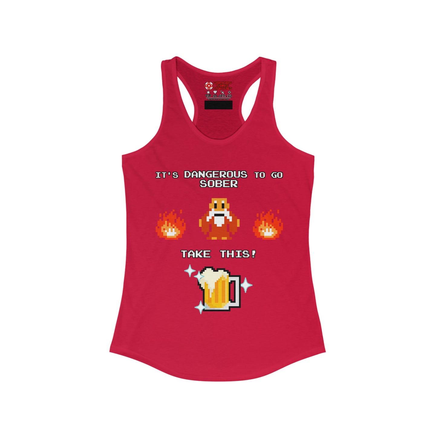 Women's Racerback Tank - It's Dangerous to go Sober
