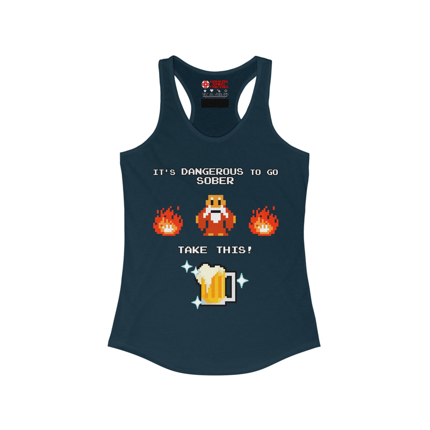 Women's Racerback Tank - It's Dangerous to go Sober