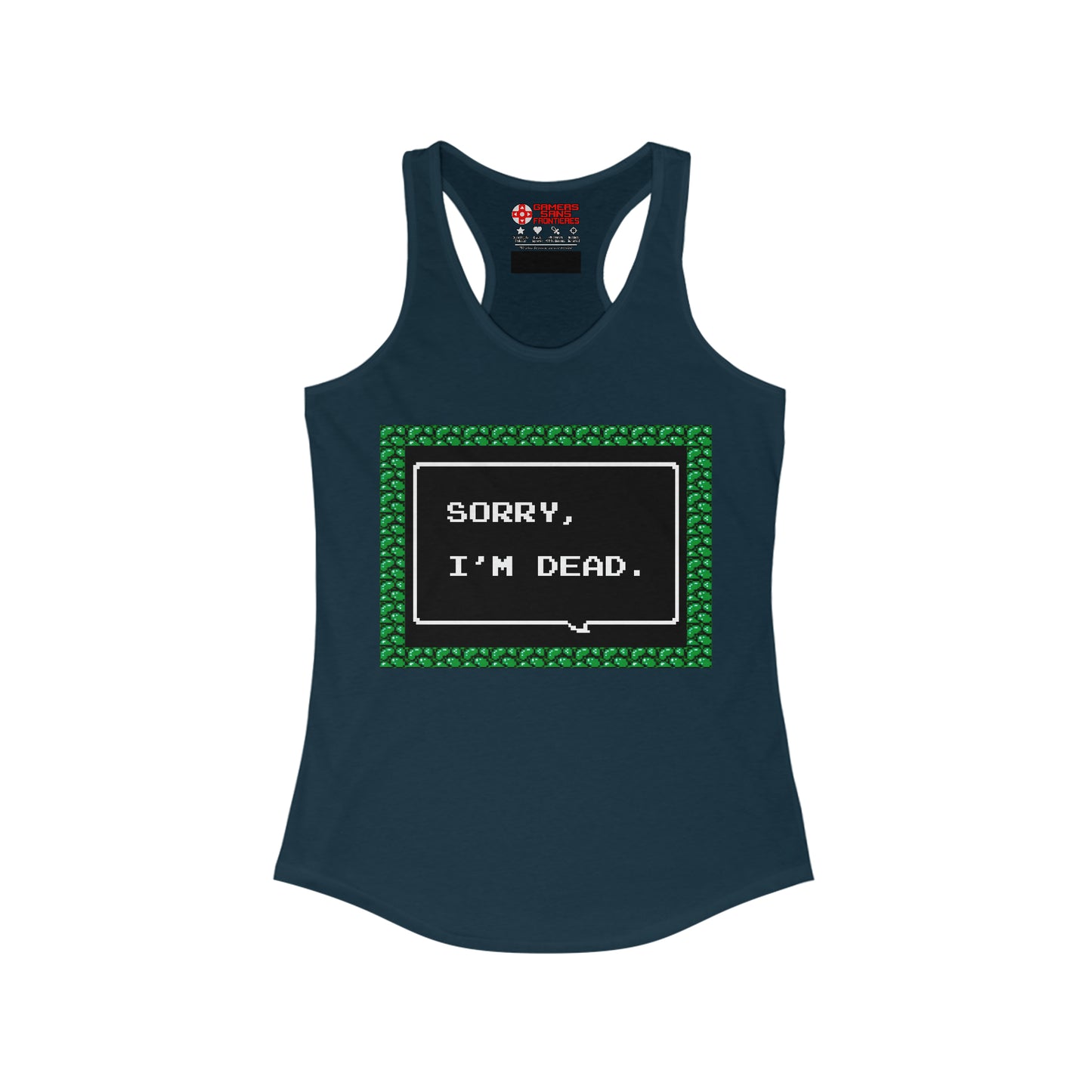 Women's Racerback Tank - Sorry, I'm Dead
