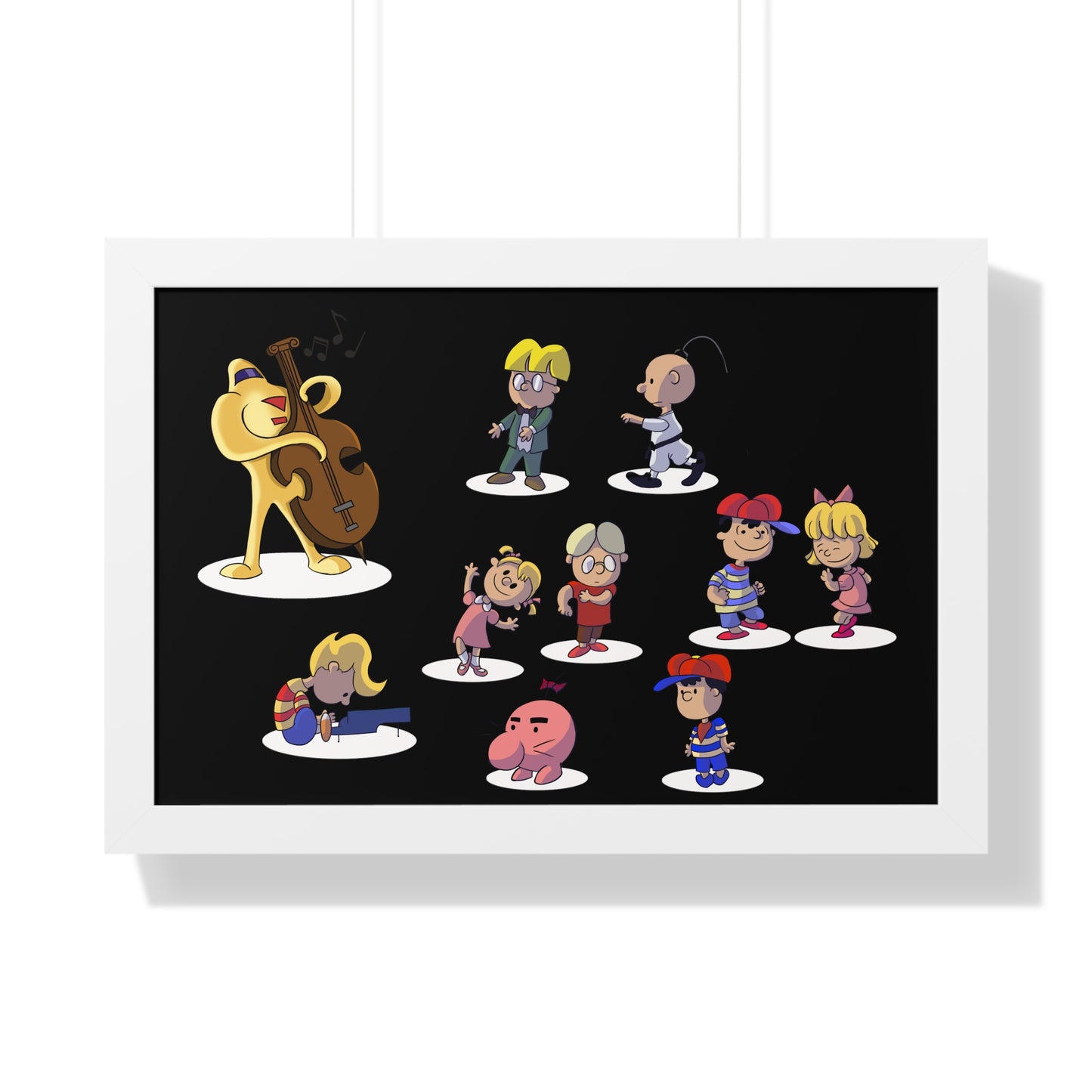 EarthBound Framed Poster - EarthBrown Dance