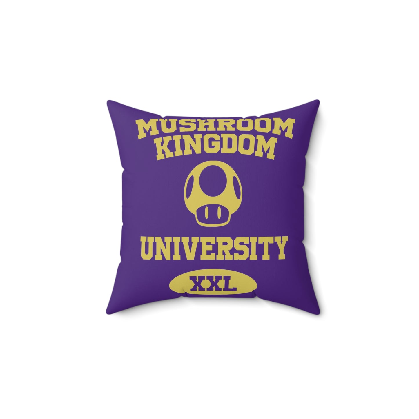 Mushroom Kingdom University Pillow