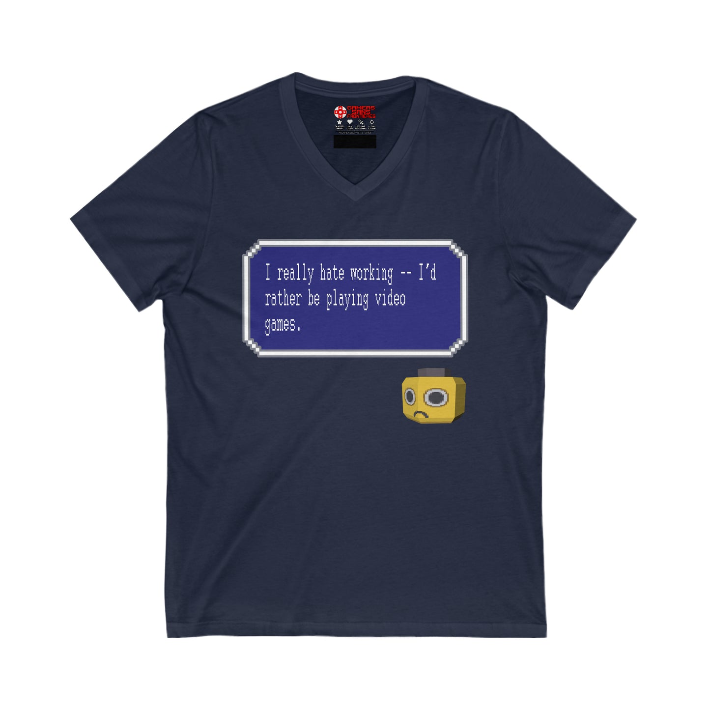 Men's V Tee - I Really Hate Working