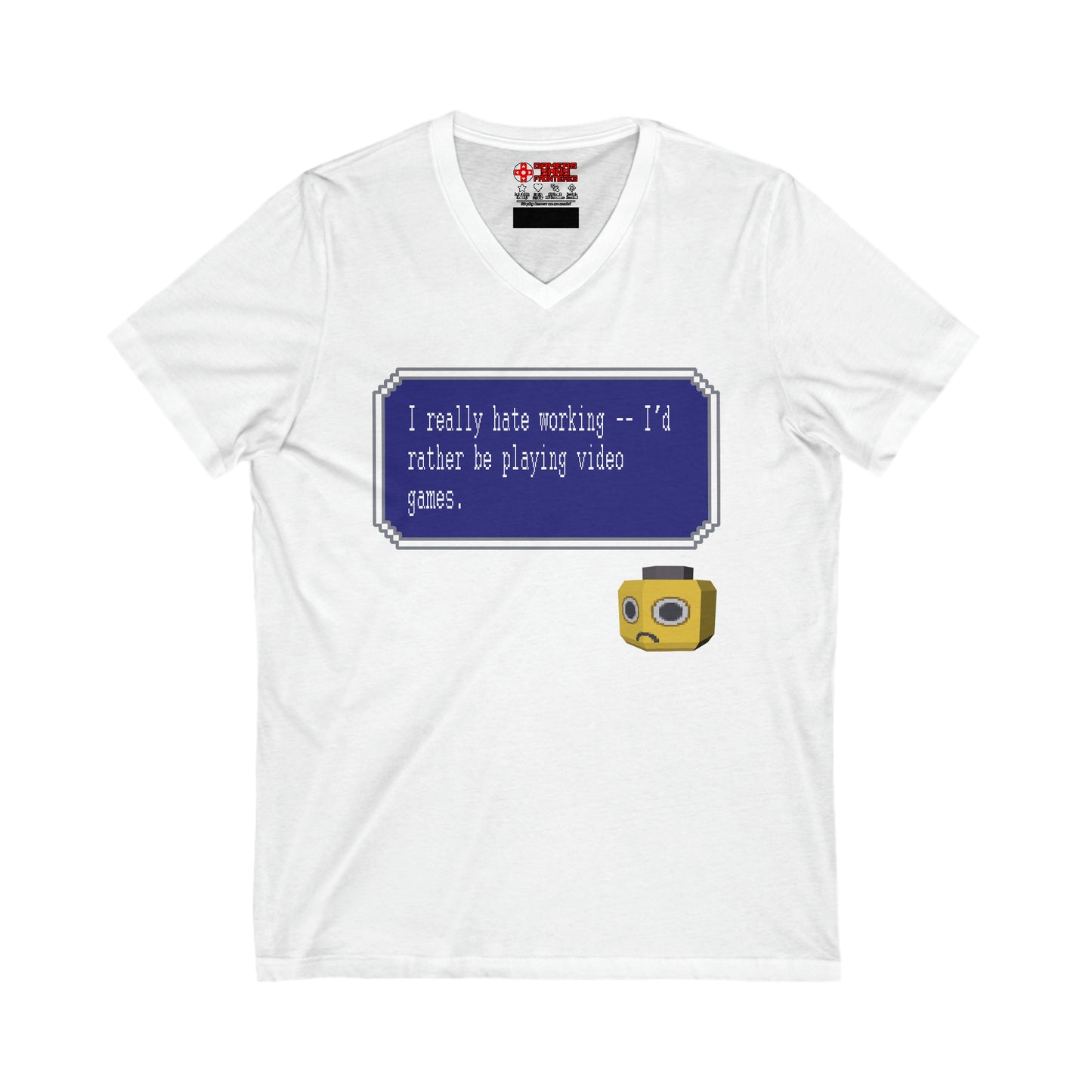 Men's V Tee - I Really Hate Working