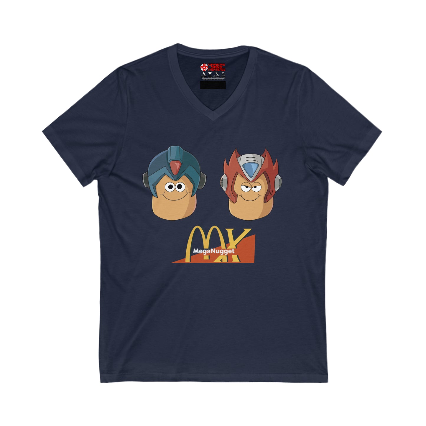 Mega Man X Men's V Tee - Mega Nugget X
