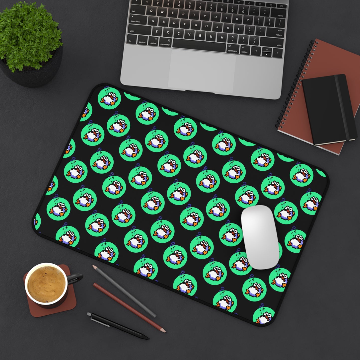 Rip Van Sleeping Pattern Desk Mat