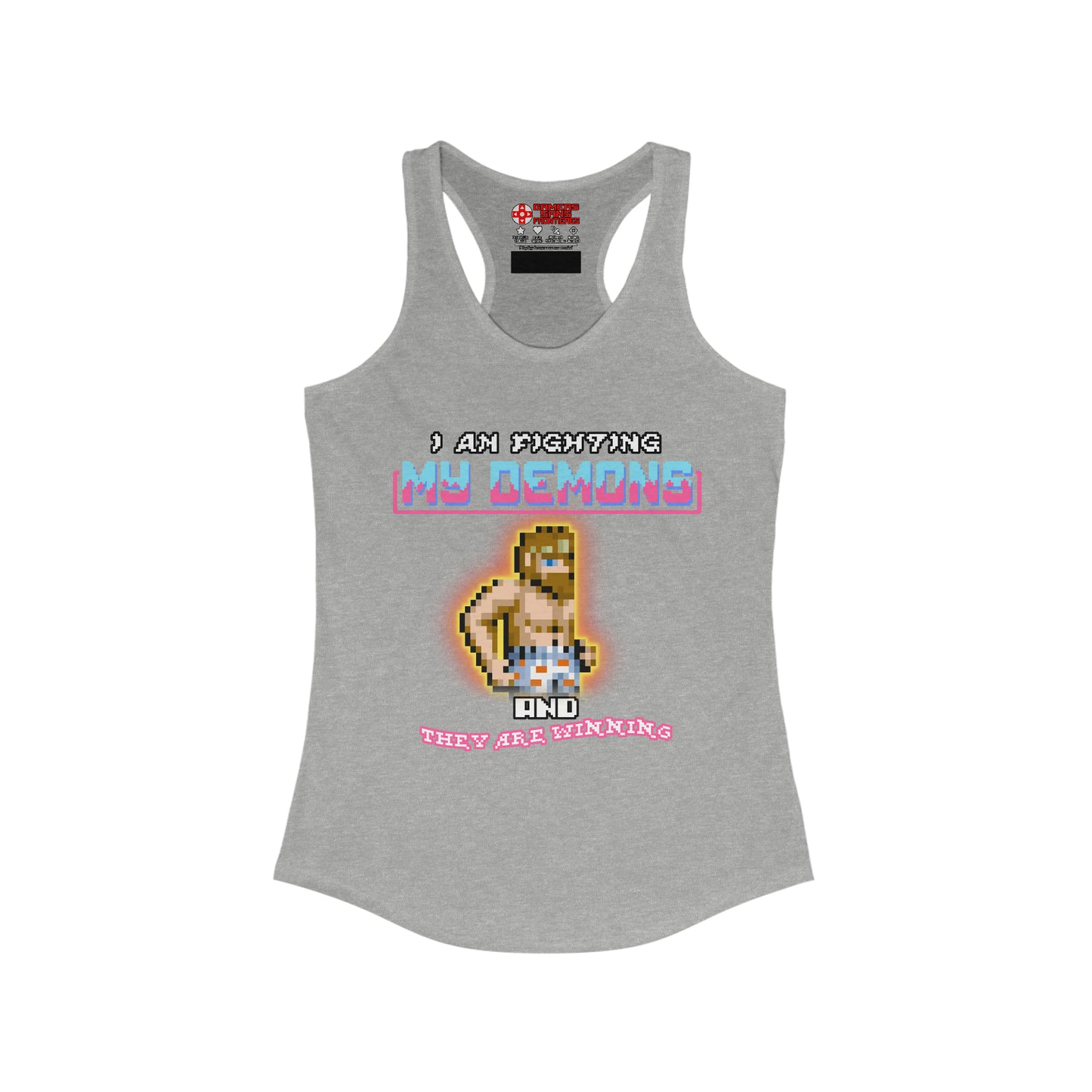 Women's Racerback Tank - Fighting my demons