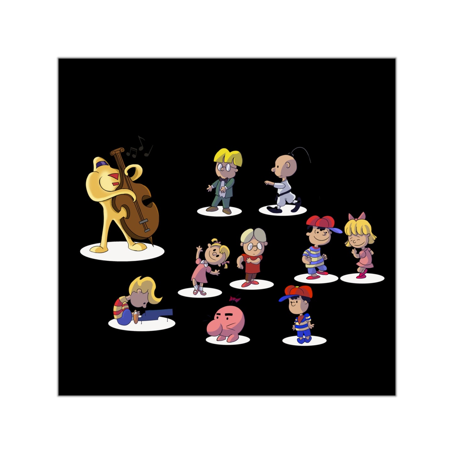 EarthBrown Dance Vinyl Stickers