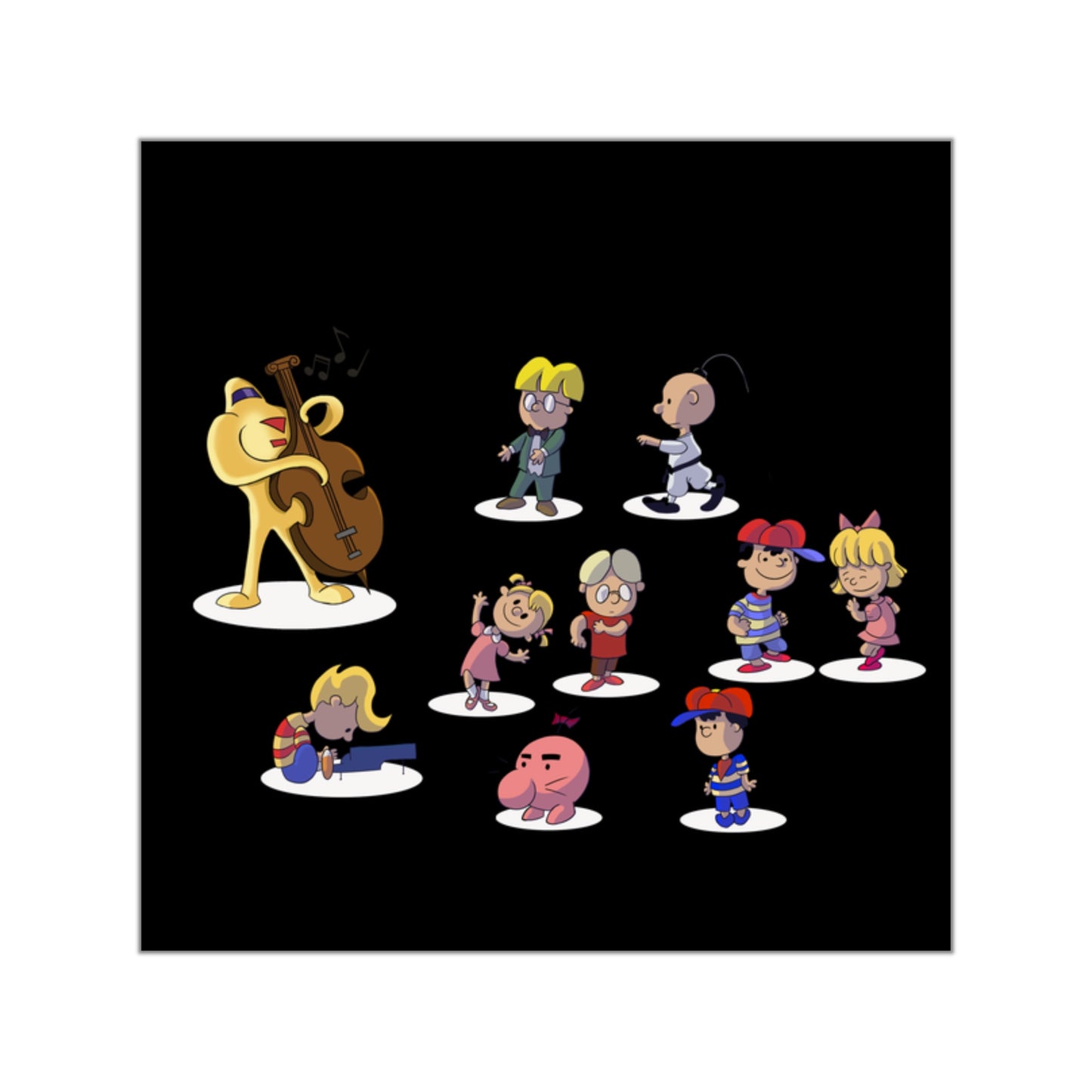EarthBrown Dance Vinyl Stickers