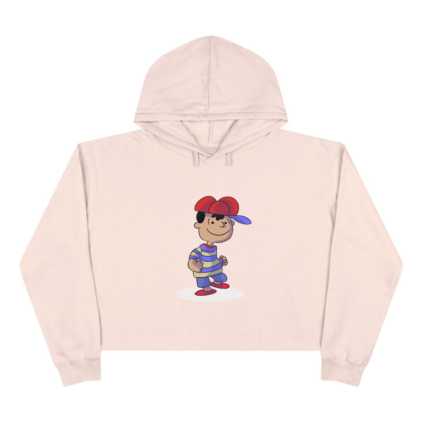 Ness Brown Dance Crop Hoodie