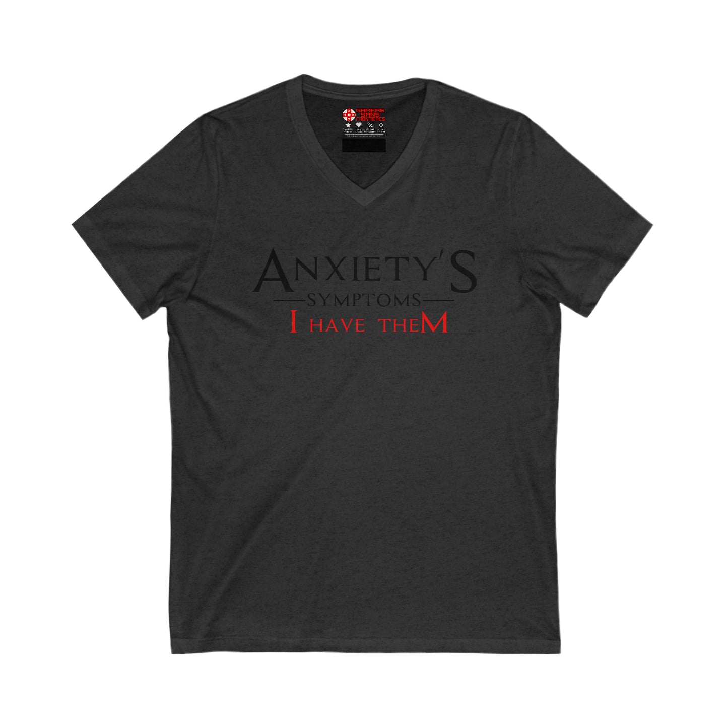 Men's V Tee - Anxiety's Symptons