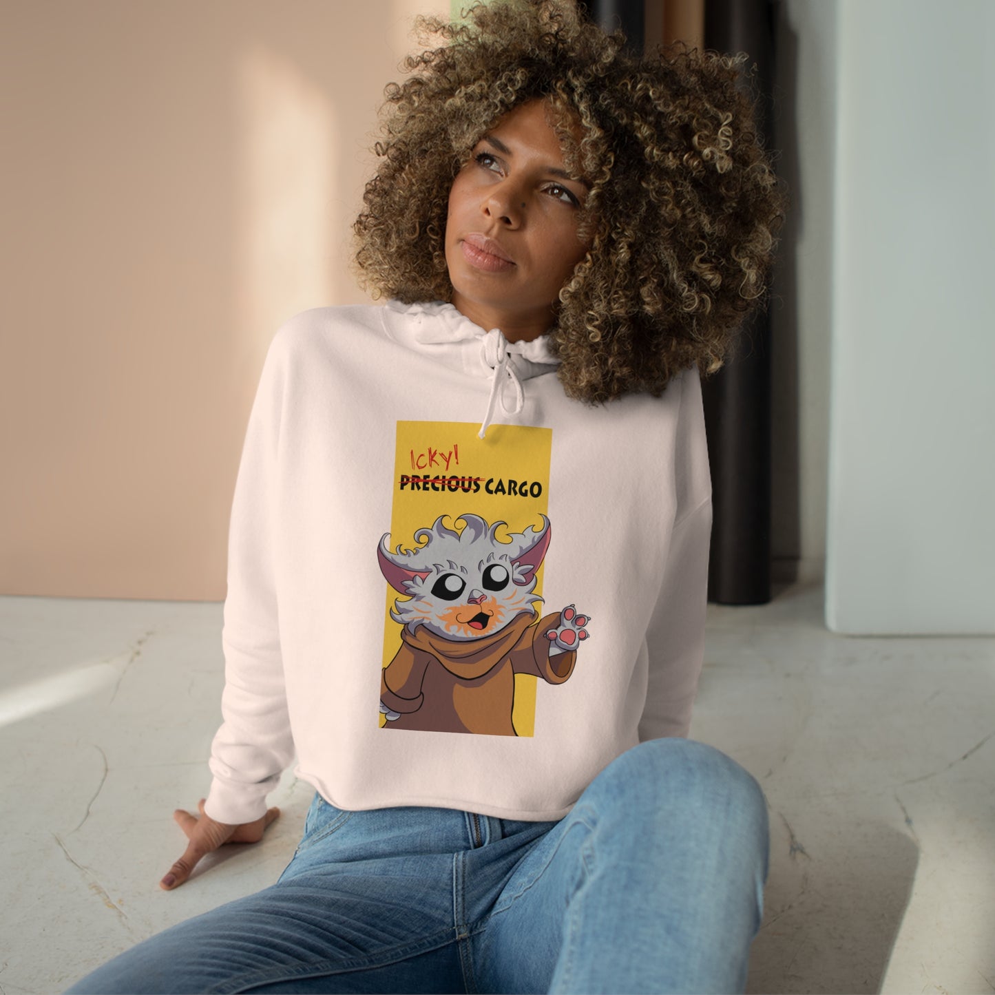 Icky Cargo Crop Hoodie - Wisp Campaign
