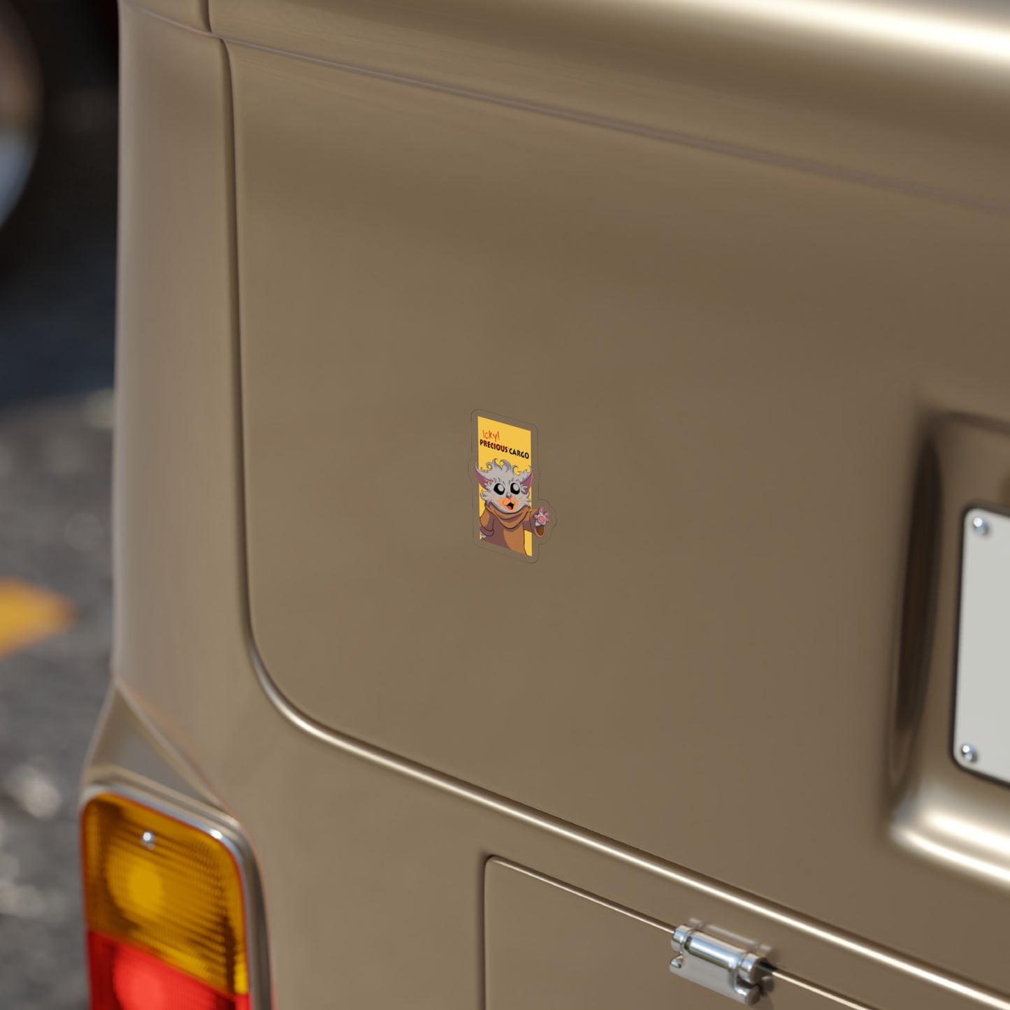Icky Cargo Transparent Outdoor Sticker - Wisp Campaign