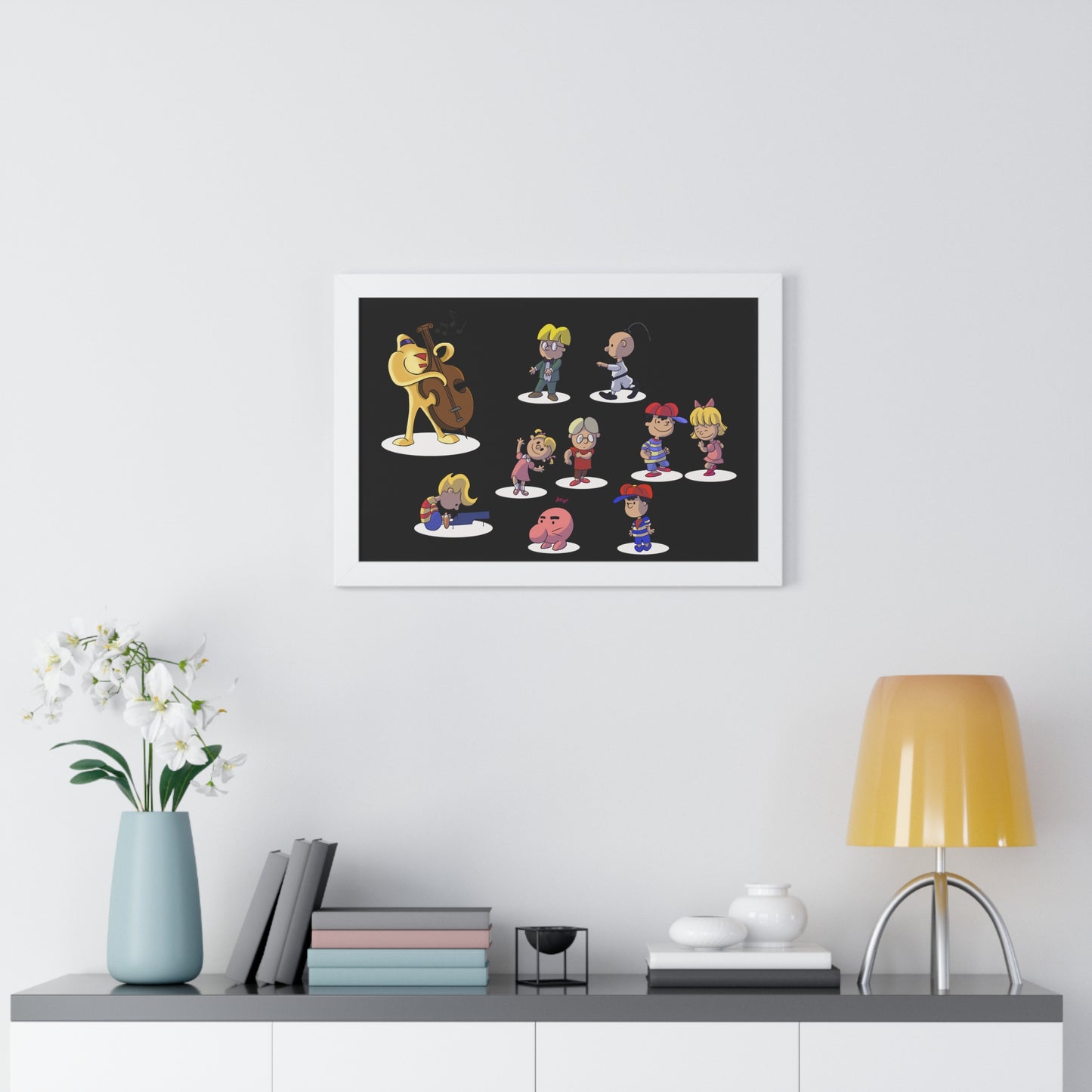 EarthBound Framed Poster - EarthBrown Dance