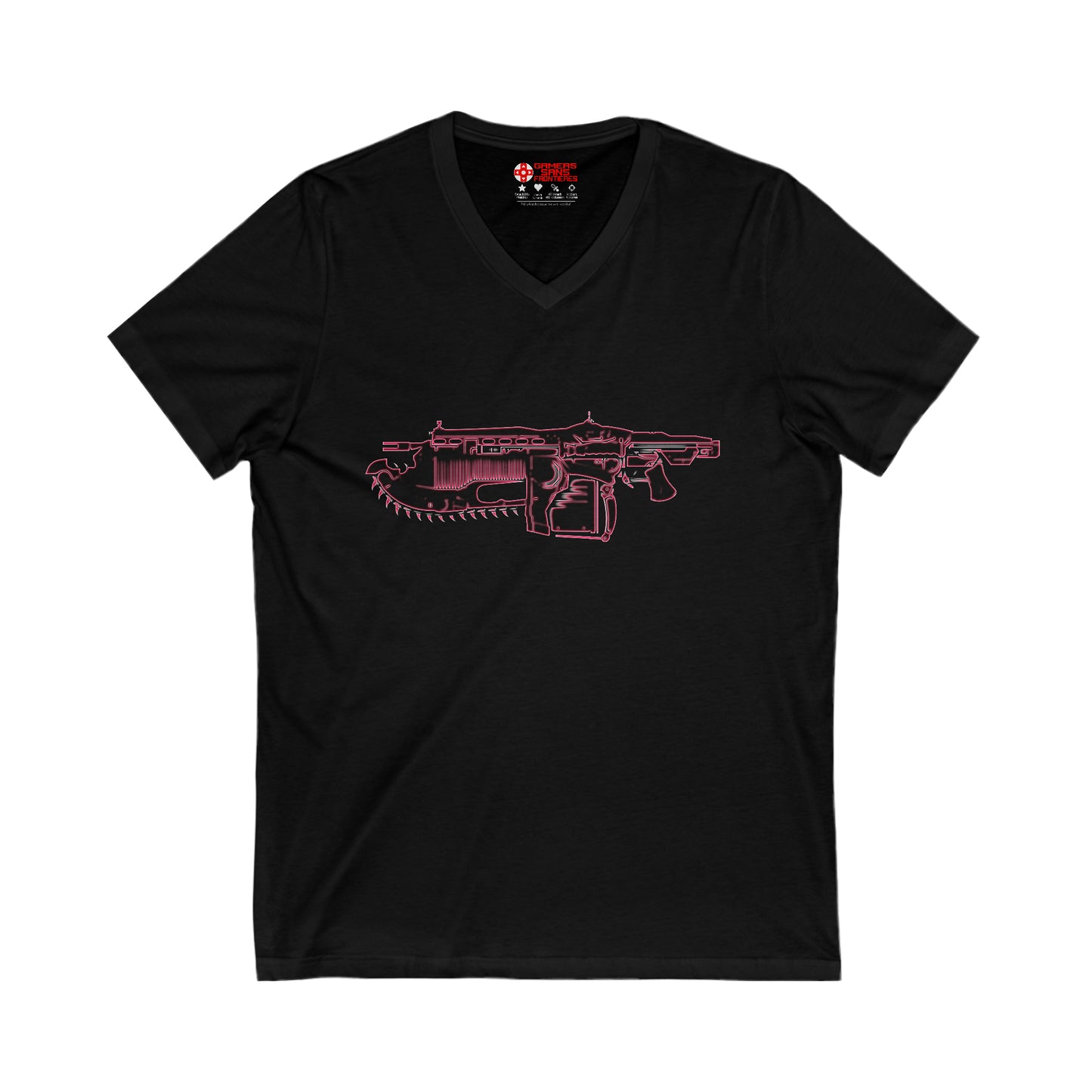 Gears Of War Men's V Tee - Neon Lancer
