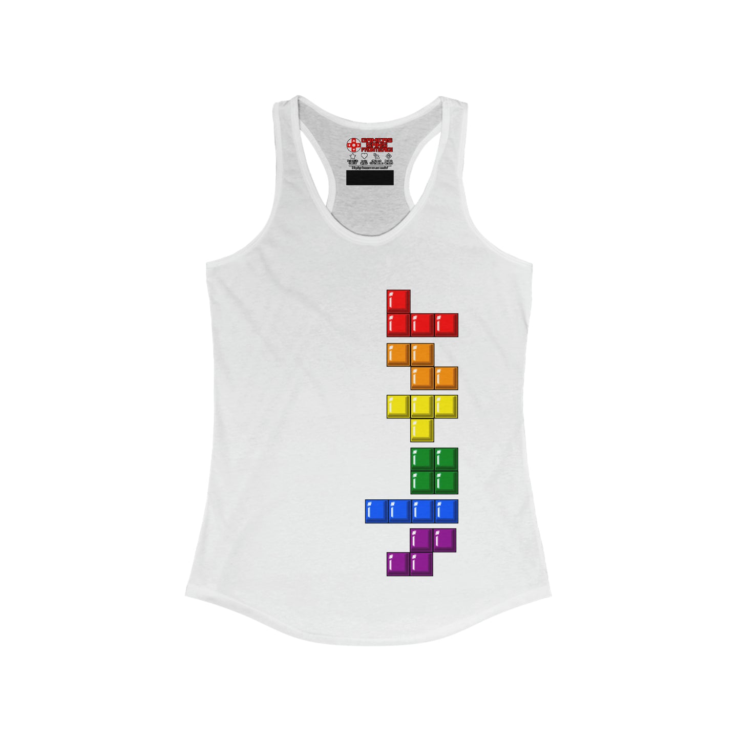 Women's Racerback Tank - Blocks' Diversity